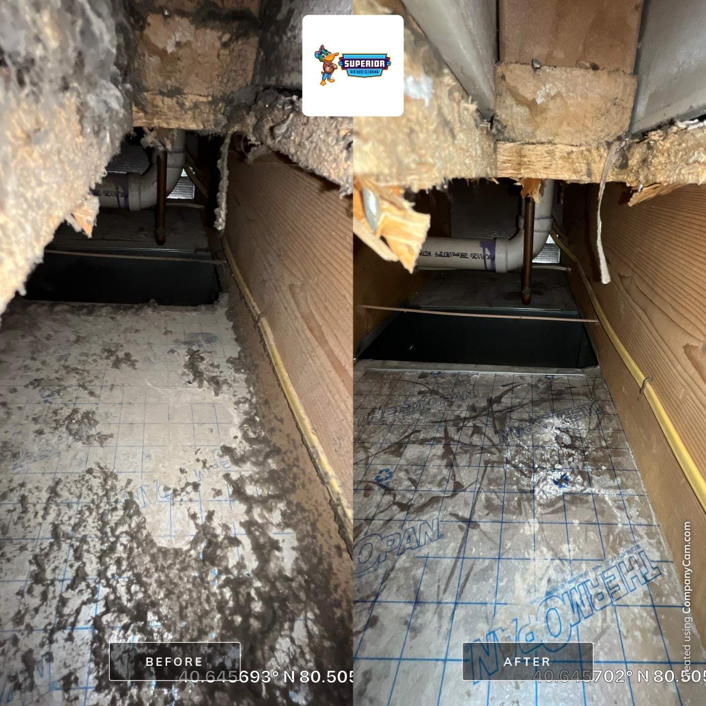 Air Duct Cleaning With a Vacuum Truck in Midland, PA by Superior Air Duct Cleaning