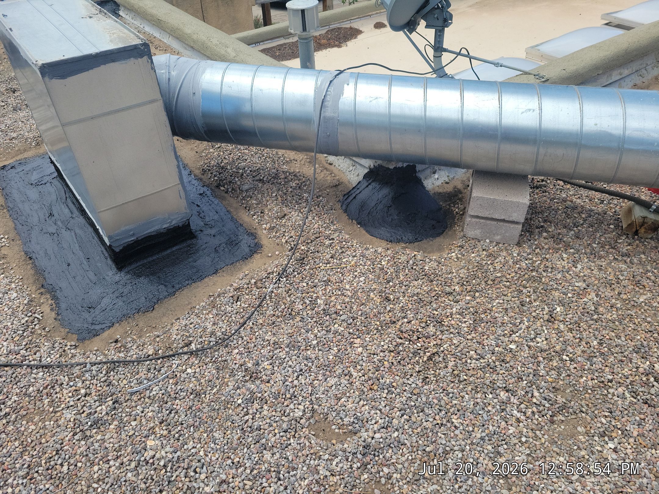 Tar and Gravel Roof Maintenance and Penetration Sealing in Albuquerque by Doyle Roof Masters Inc