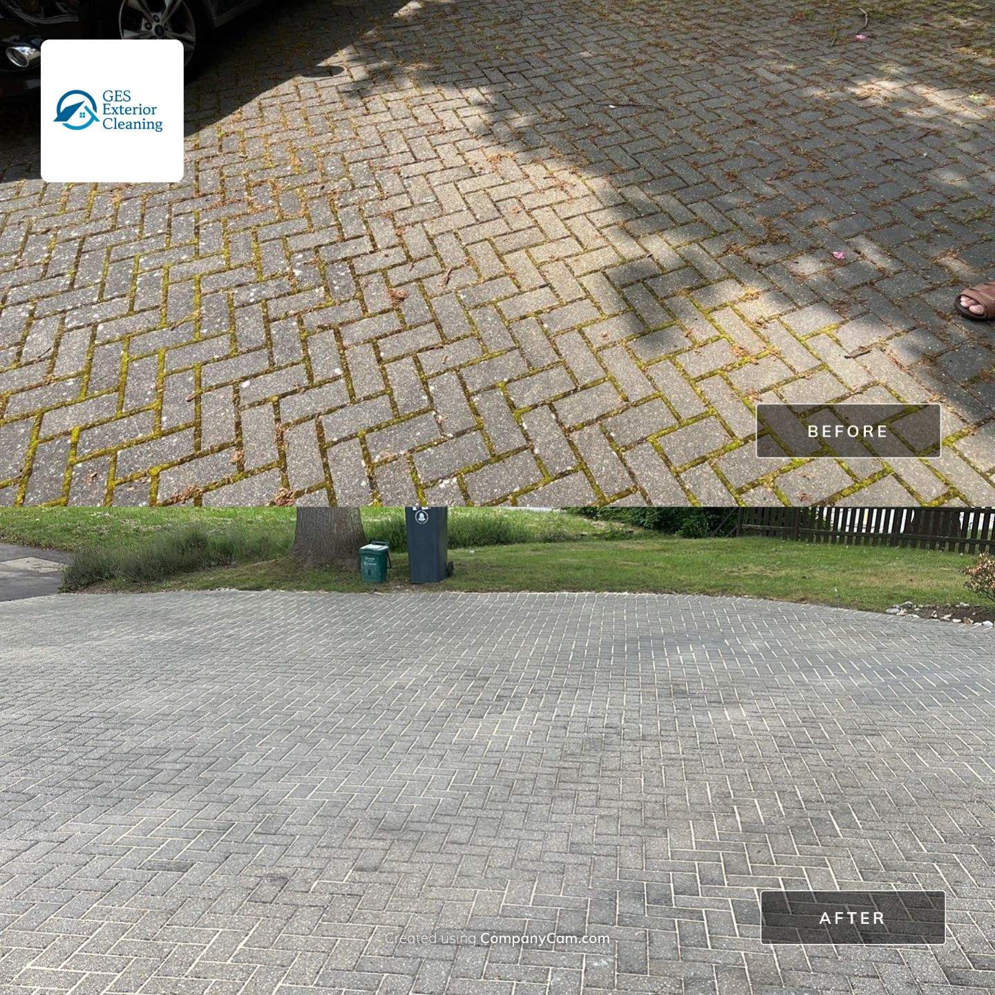 Roof - Driveway - Patio Clean using Honda 15lpm Low Pressure Washing Machine by Ges Exterior Cleaning ltd