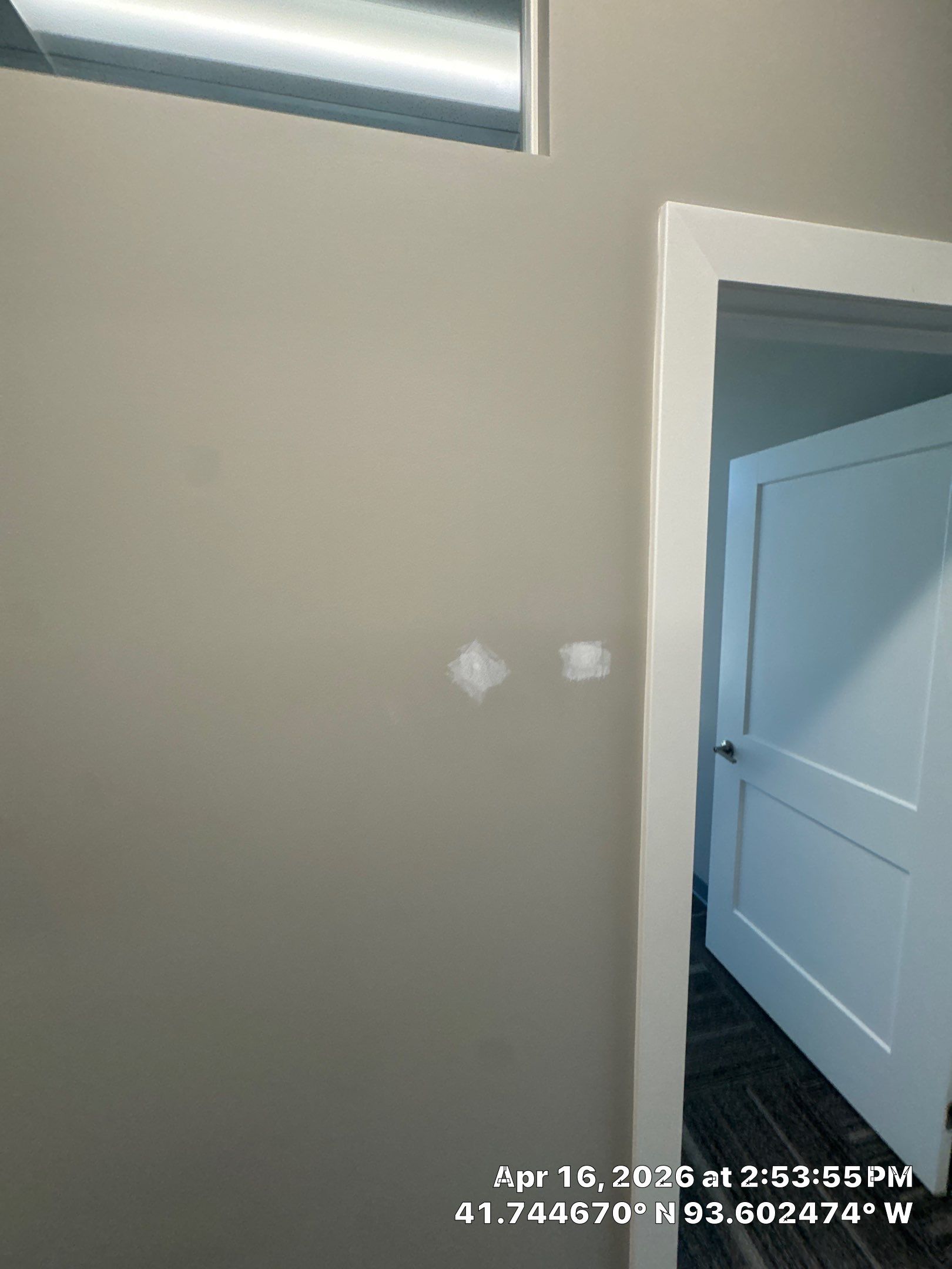 Commercial Interior Touchup after drywall work completed by Midwest Paint LLC