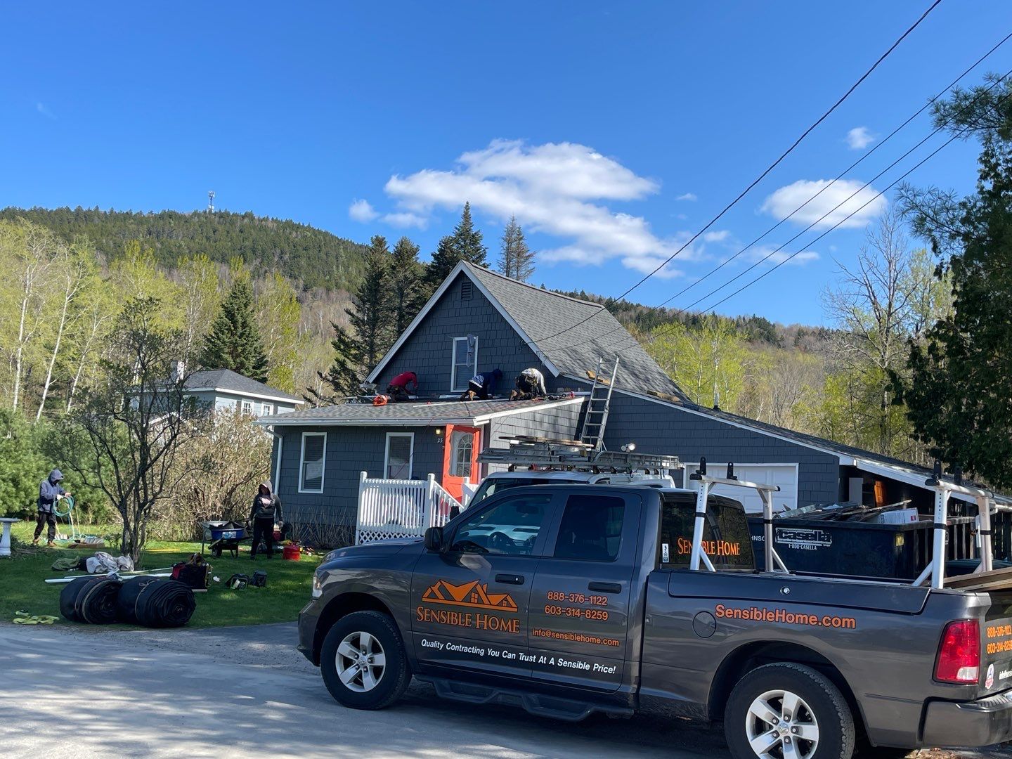 Residential Roofing Installation using GAF Timberline HDZ by Sensible Home Solutions