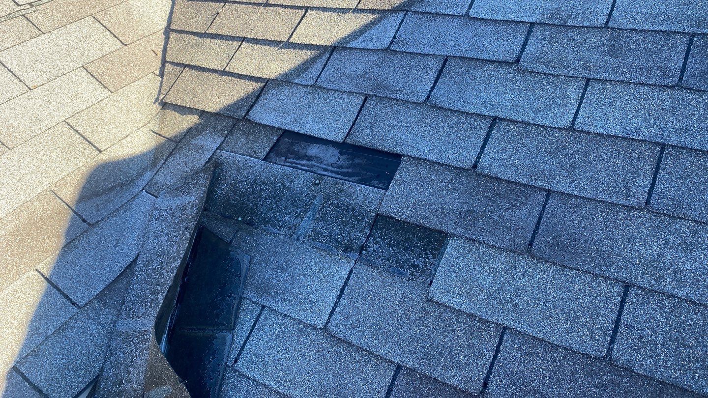 Wind damage by Deerfield Roofing LLC