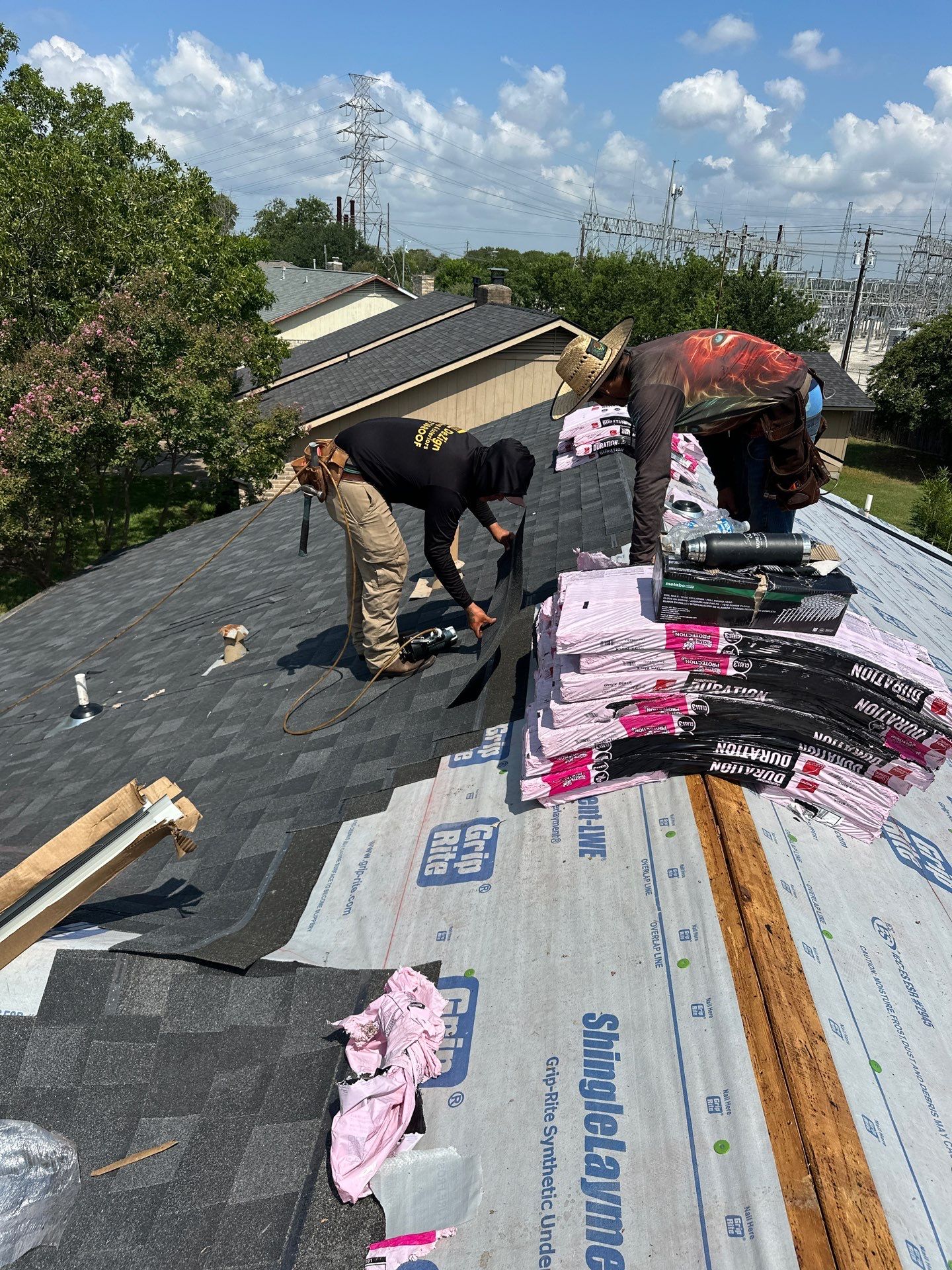 Residential Roofing Installation Owens Corning Tru Definition Onyx Black by DeZign Roofing & Exteriors