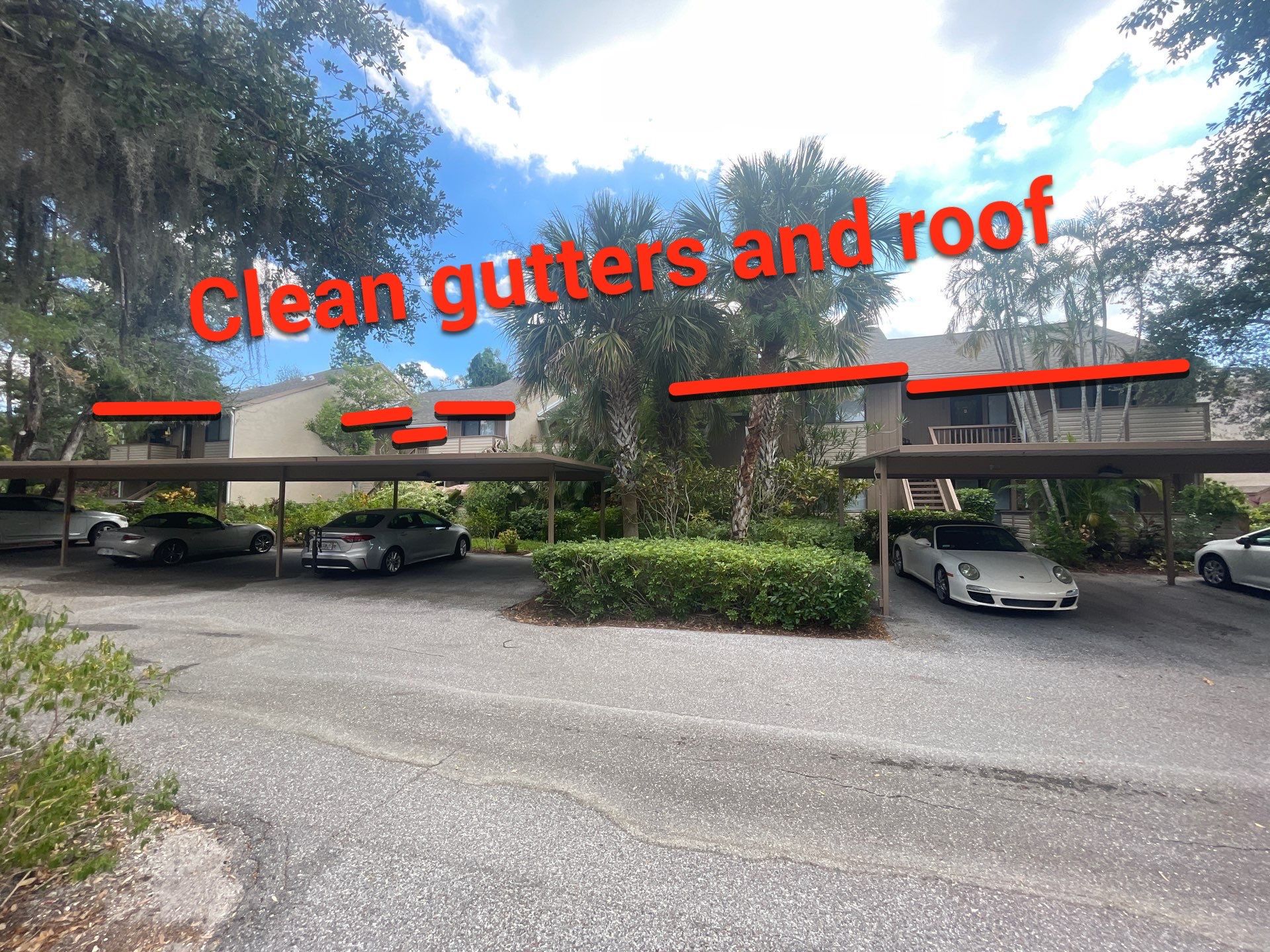Clean Gutters and Roof in Sarasota FL by Gutter Professors