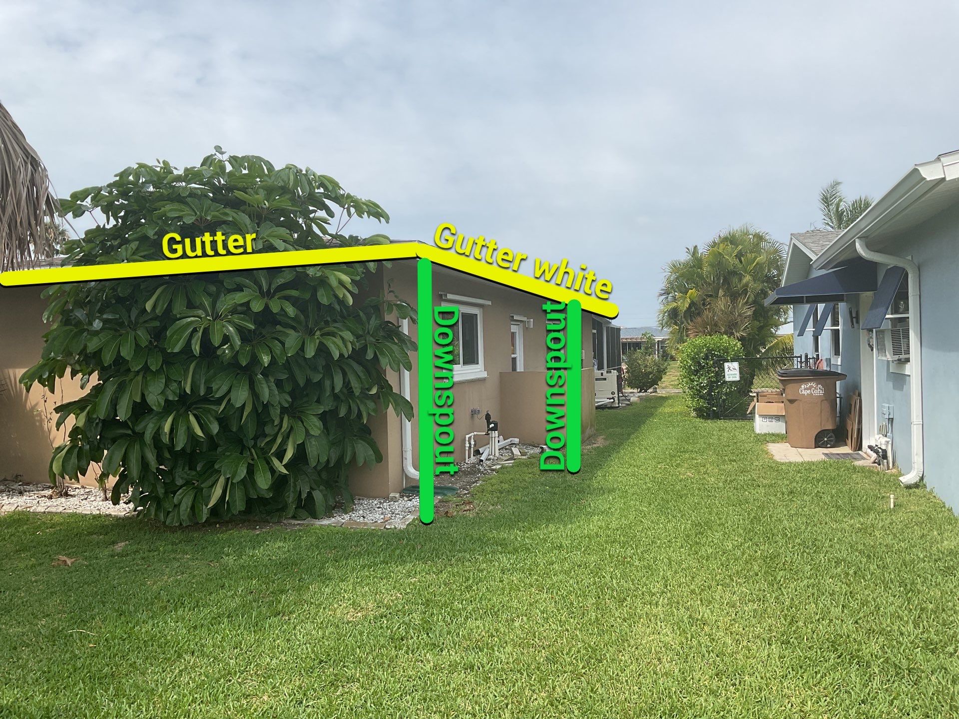 White K Style Seamless Gutters using 6 Inch Seamless Gutters in Cape Coral FL by Gutter Professors
