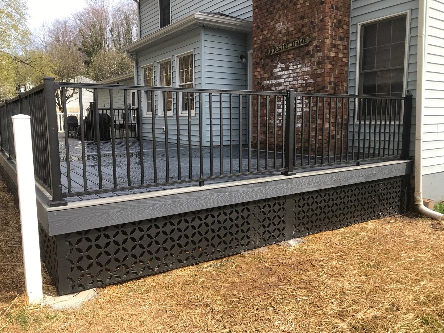 Deck Installation using Trex Decking and Railing  by Secure Construction Company Inc