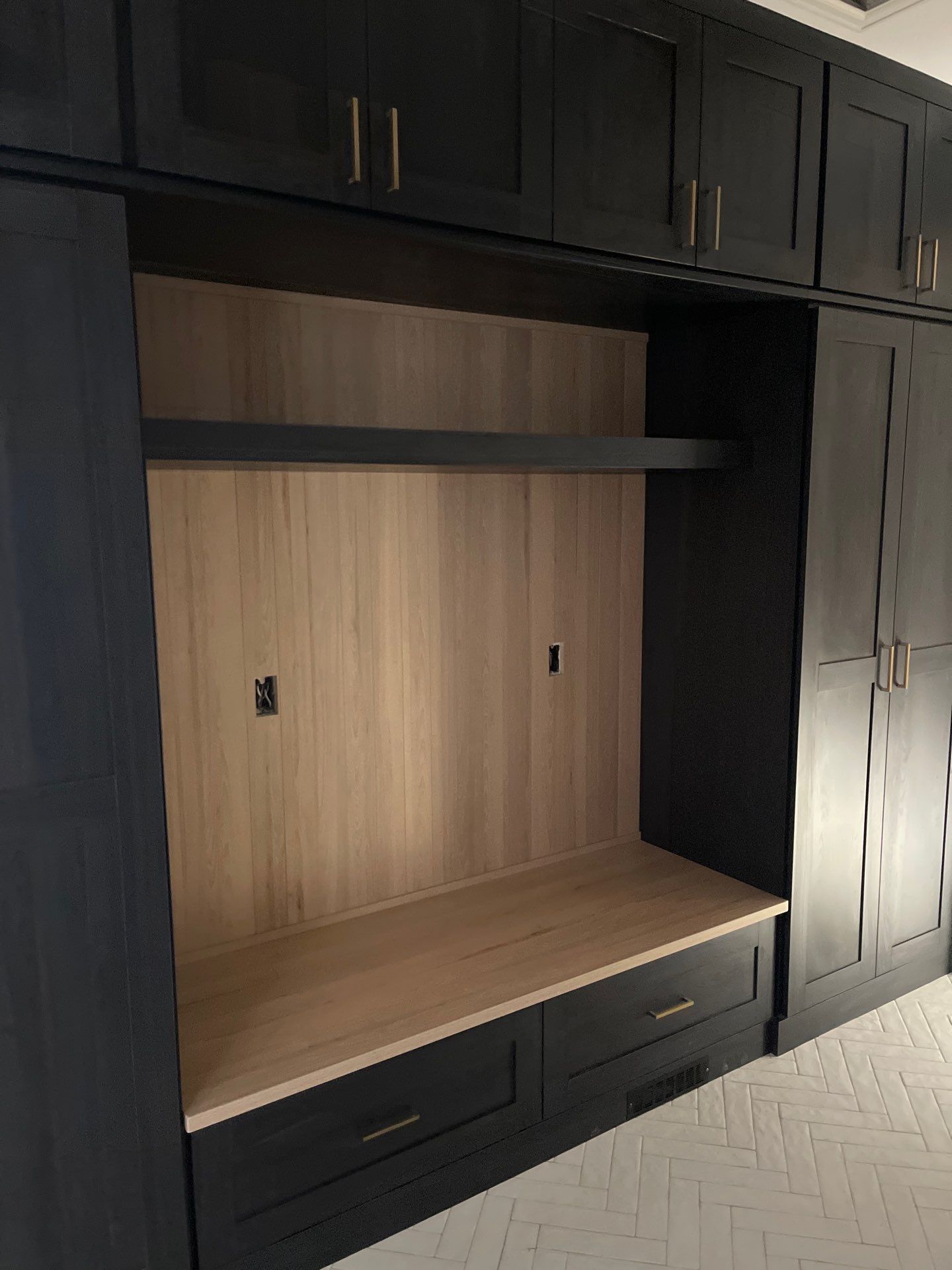 Two-Tone Closet with matching Mudroom + Laundry Room by Concept 32, Inc.