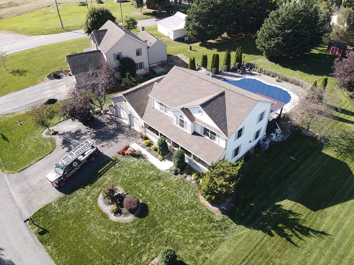 Residential Roof Installation Featuring GAF Timberline HD Shingles in Chambersburg by Teflon Roofing