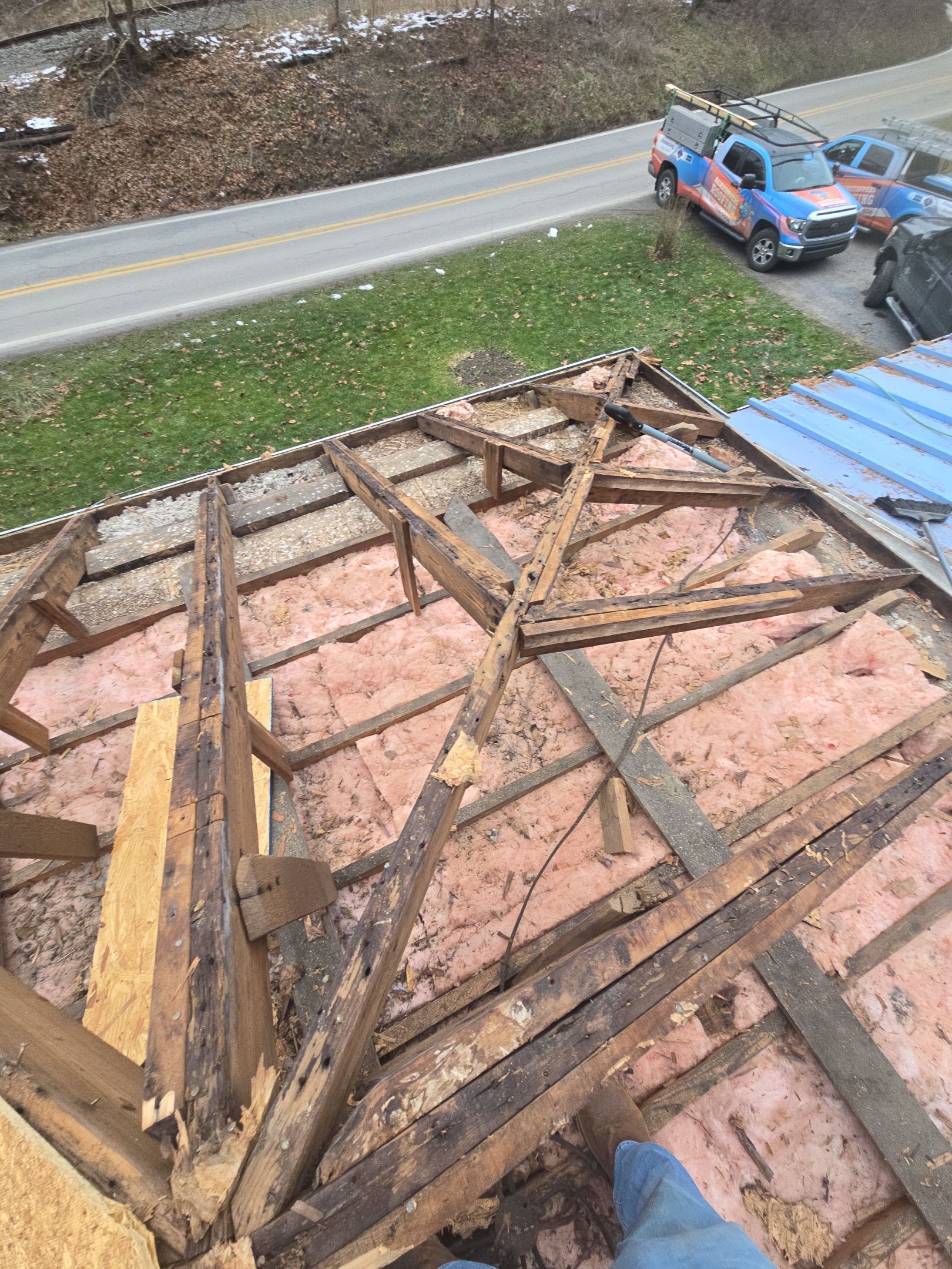 Residential Roofing Installation using GAF Timberline HDZ Oyster Grey by Rainstoppers Roofing