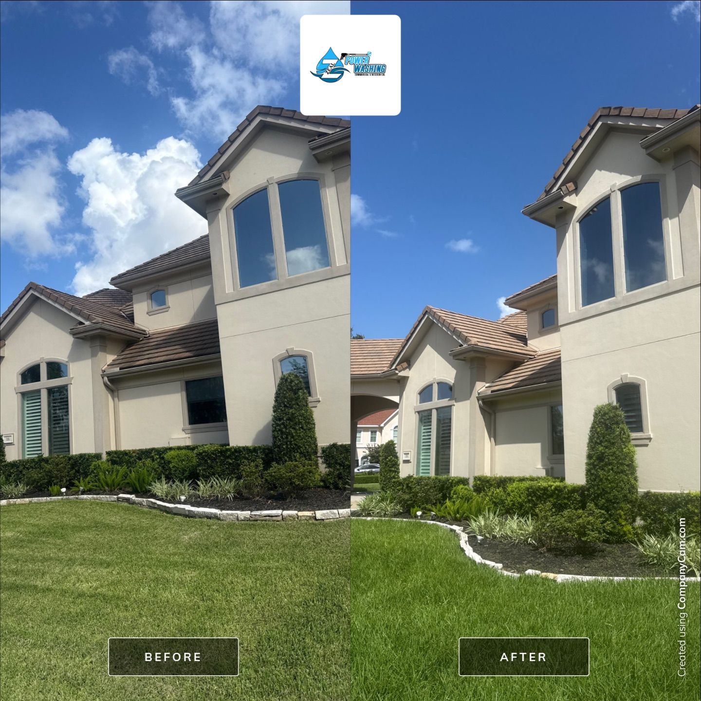Full Exterior Cleaning and Roof Restoration for Missouri City Estate by Zeal Power Washing