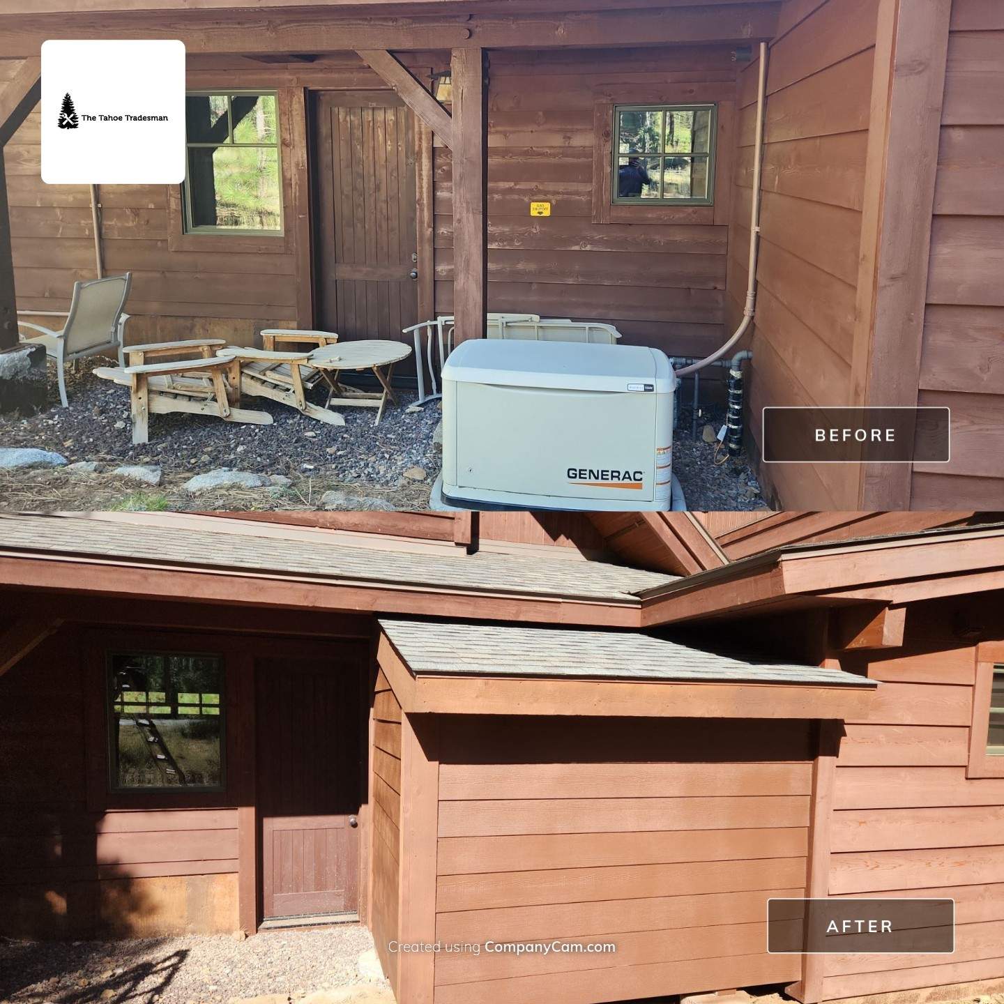Water Damage Remediation and Generator Shed by The Tahoe Tradesman