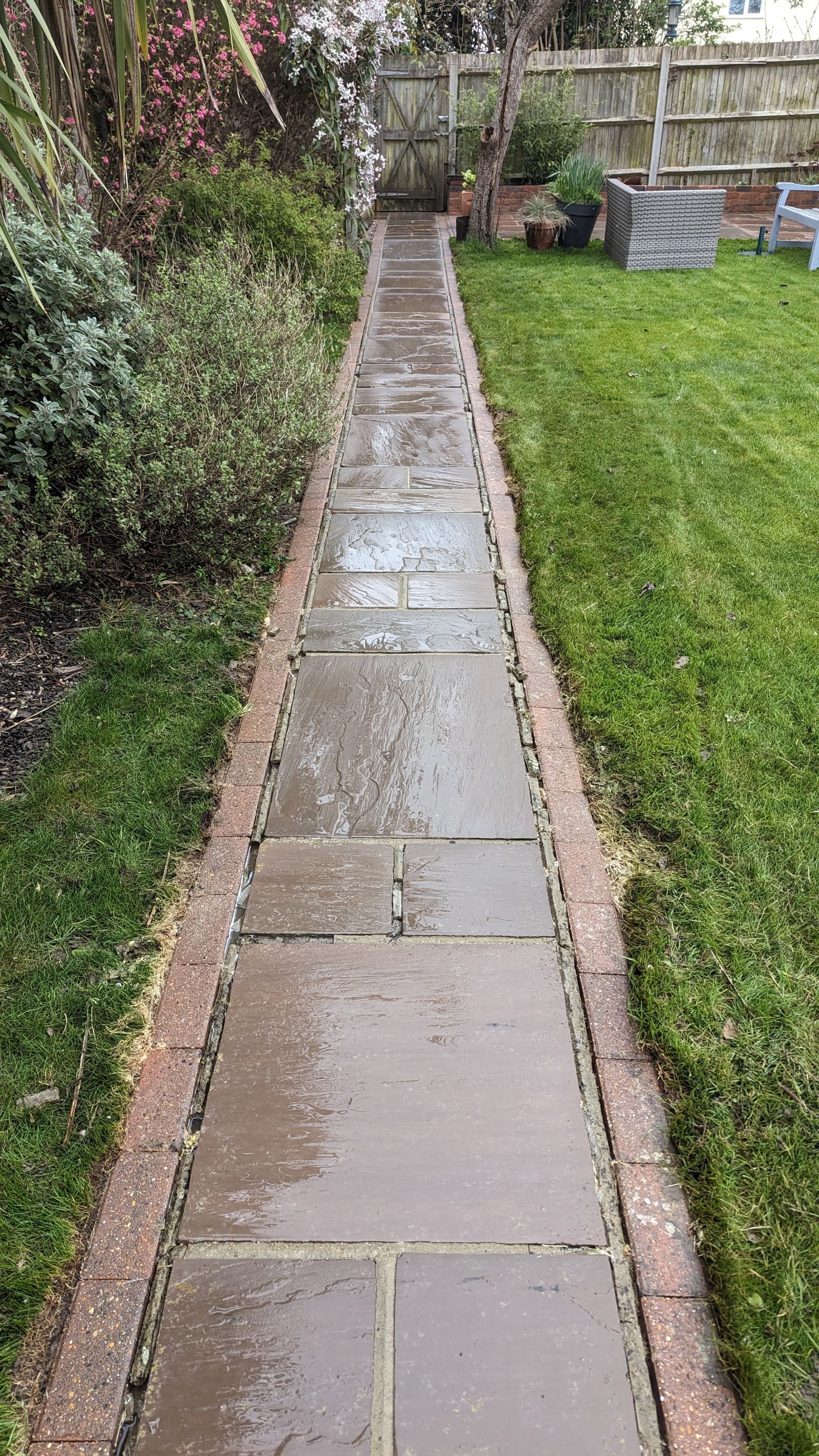 Driveway And Patio Clean using honda 21 ltr/min by Ges Exterior Cleaning ltd