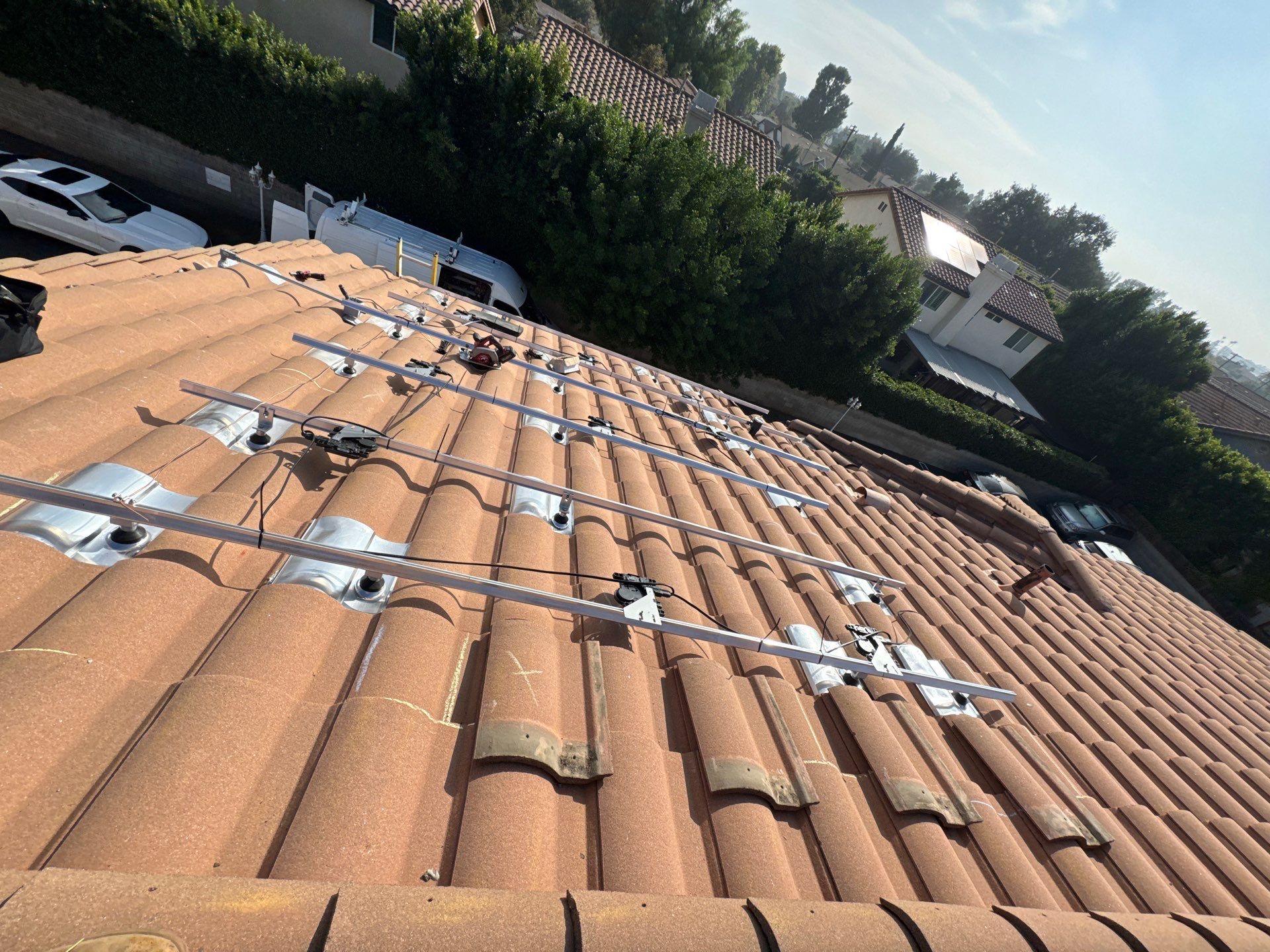 Nine-Panel Solar Power System Installation in Los Angeles by AWS Solar