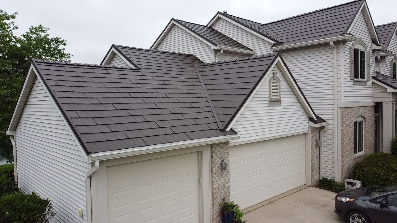 Metal Slate Shingle Roof Approved by HOA – Fort Wayne, Indiana by 4Ever Metal Roofing