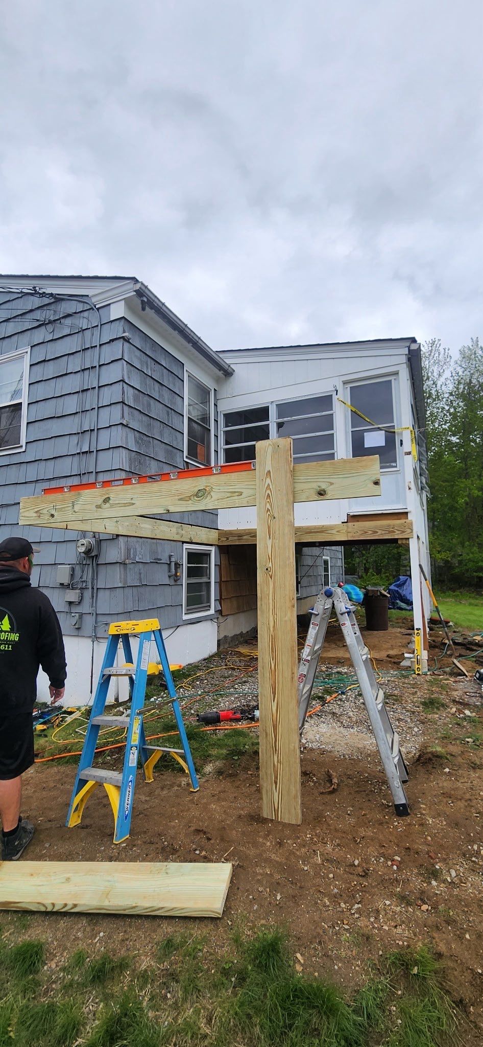 Moultonborough, NH – Pressure-Treated Deck Installation by Tall pine roofing