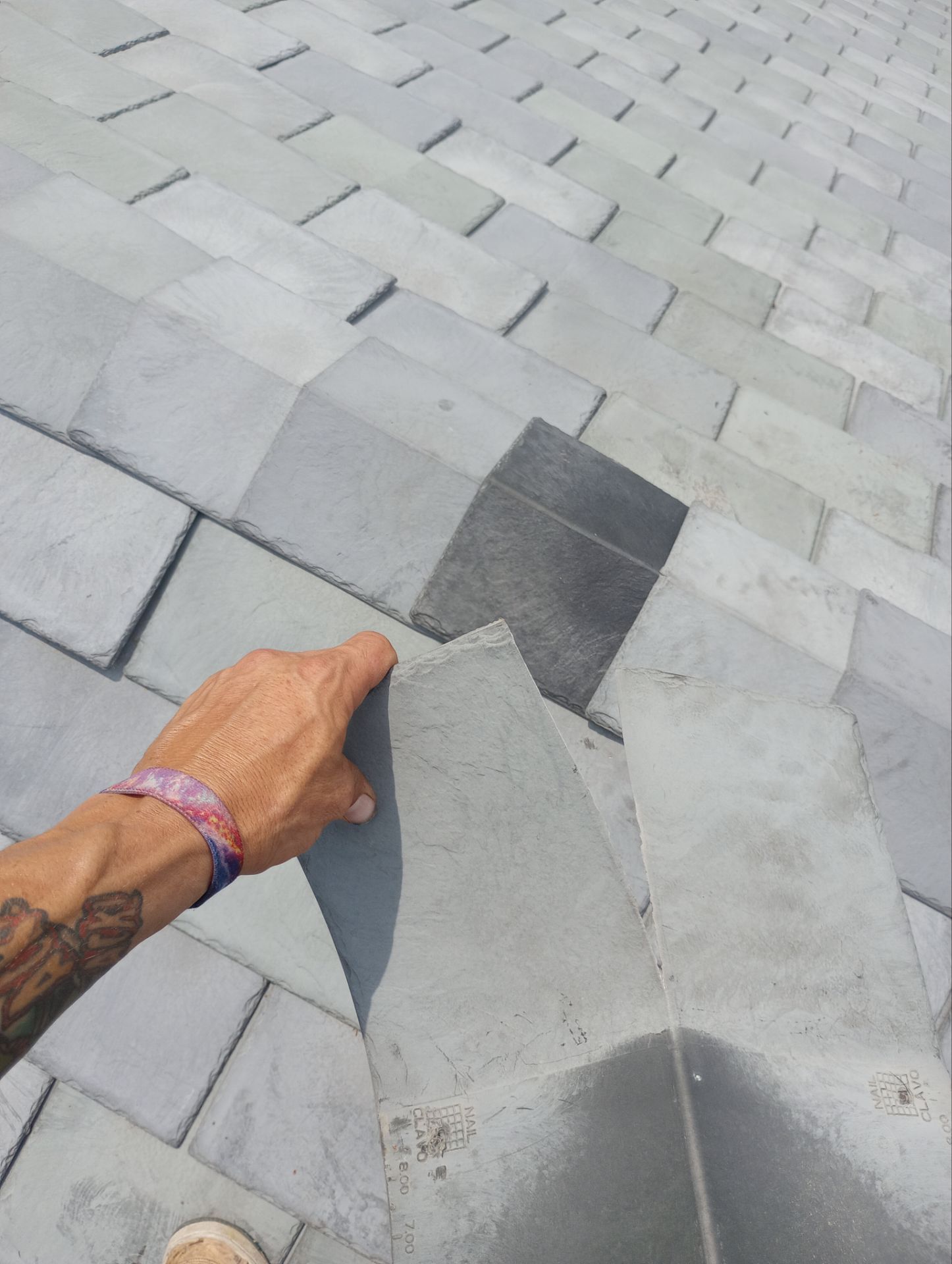 Roof Repair using Eco Star Slate tile by The B.A.R Roofing