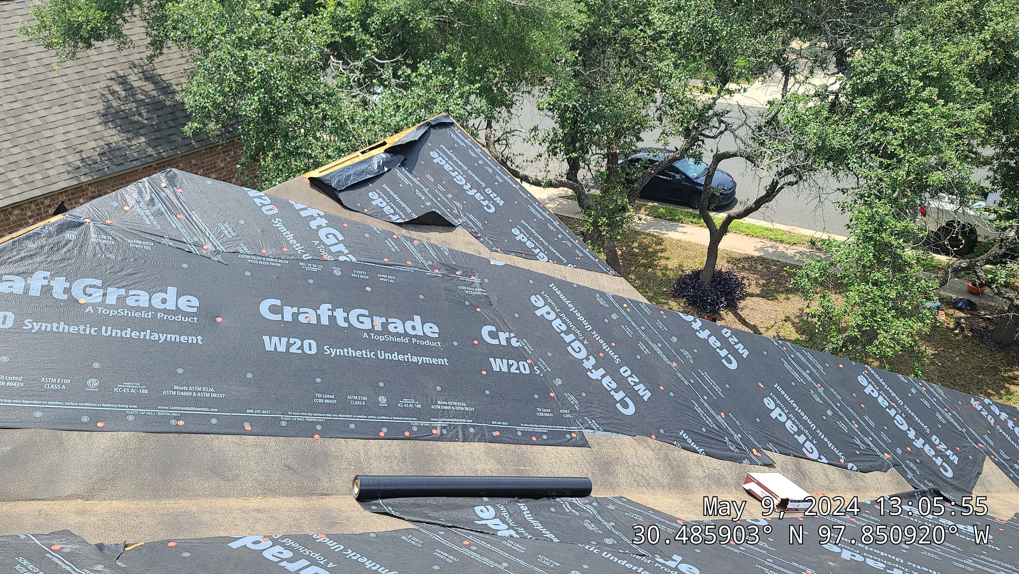 Full Architectural Shingle Roof Replacement and Decking Repair in Cedar Park by Caliber Restoration LLC