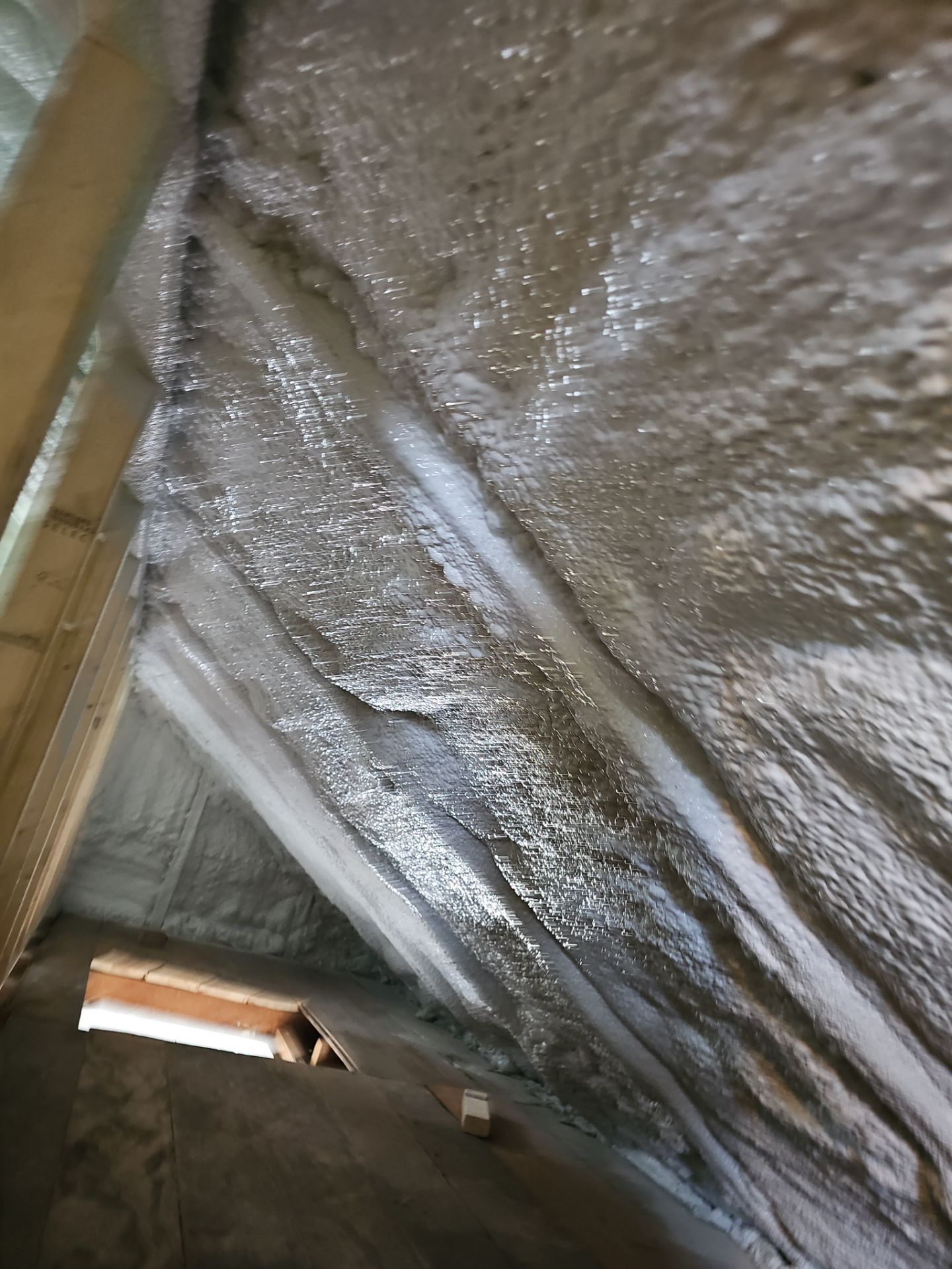 Attic Insulation using Closed Cell Spray Foam by NYS Foam & Energy