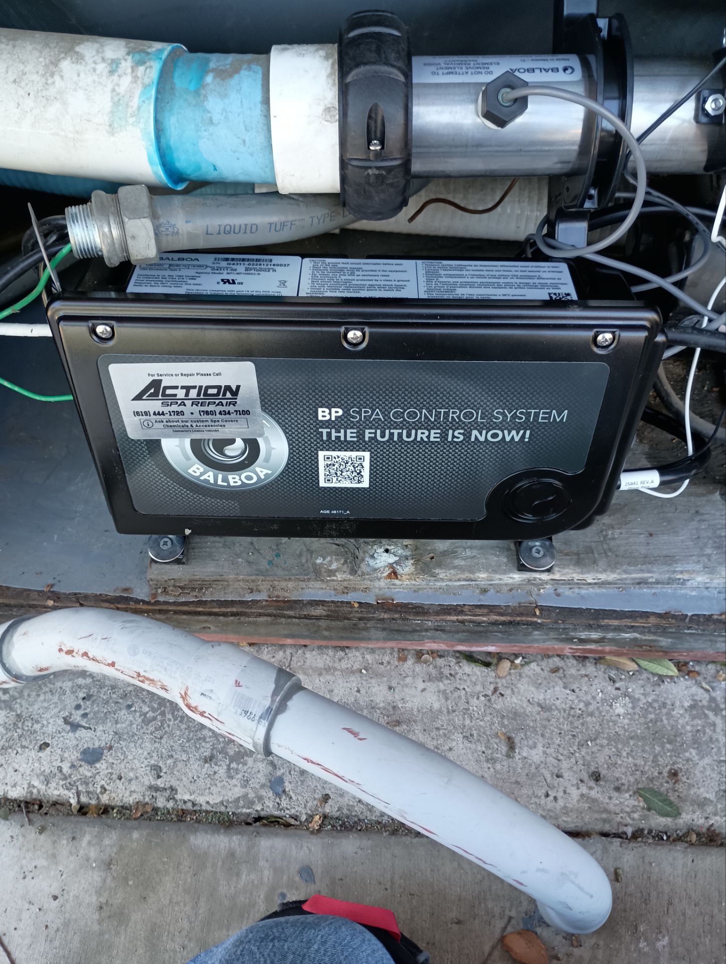 Hot Tub Equipment Retrofit & Control Pack Install – Clairemont, San Diego by Action Spa Repair LLC