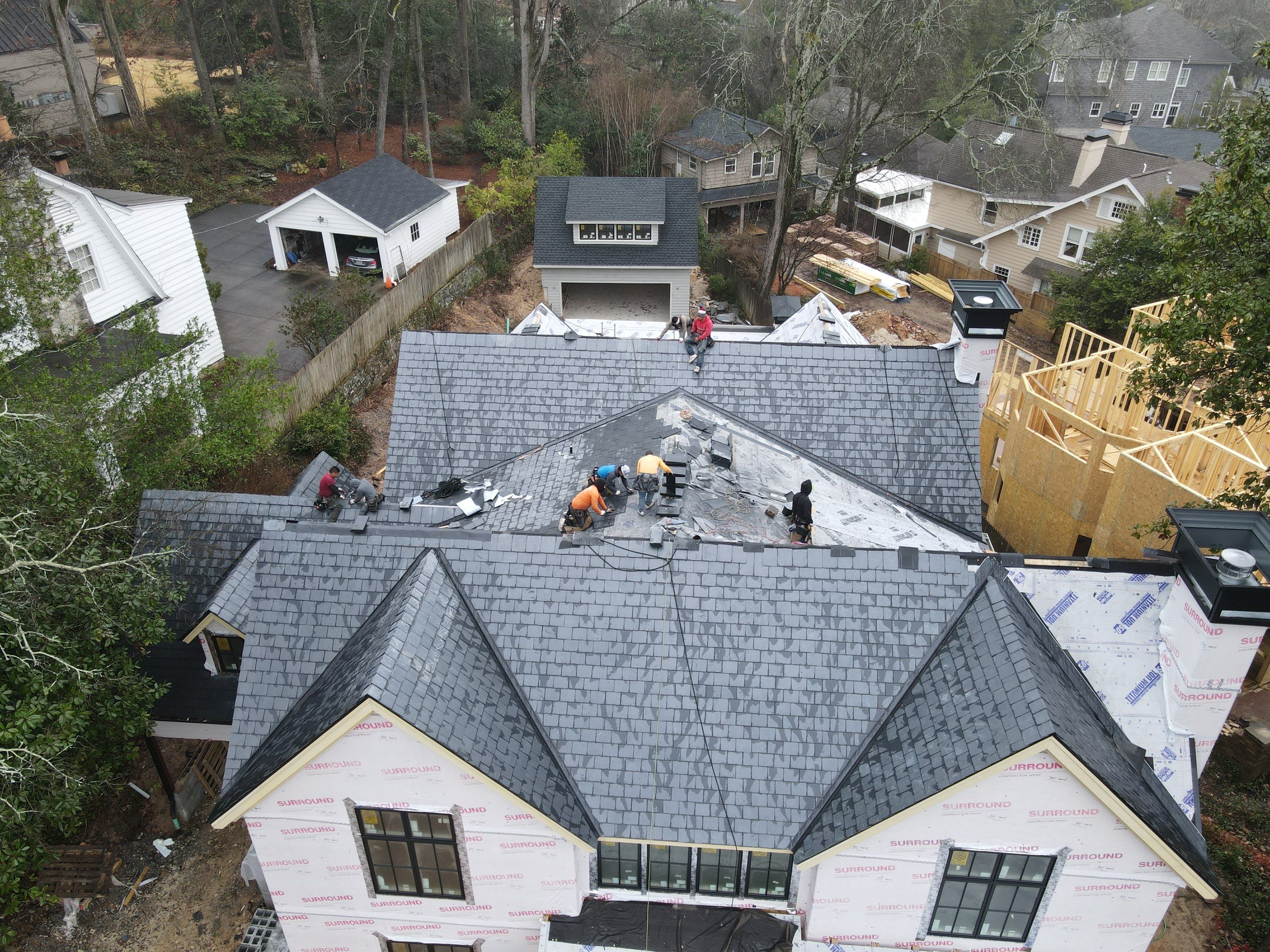 Slate Roof Installation by Mosaic Roofing Company