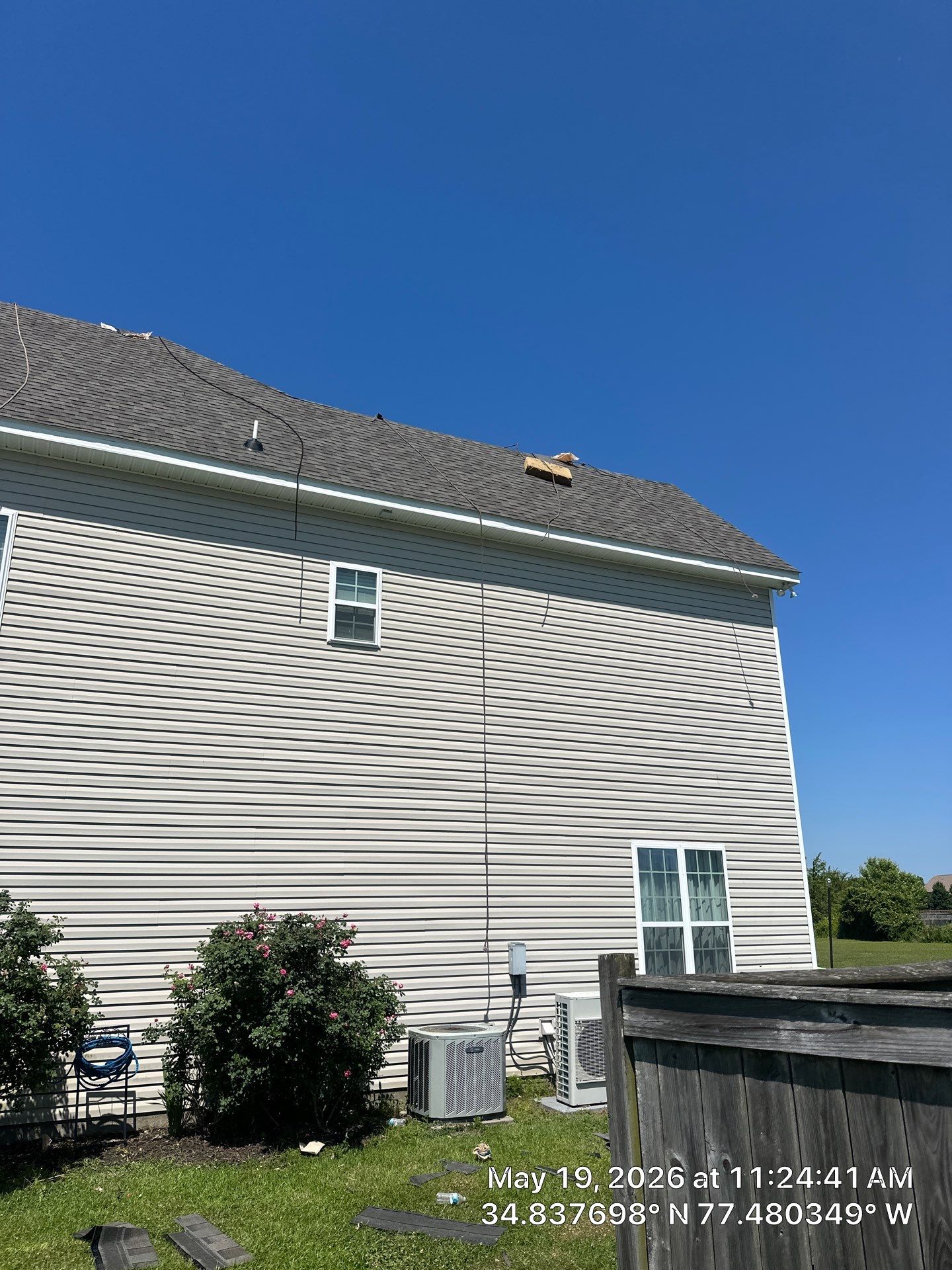 Roof Replacement in Jacksonville, NC using Landmark Weathered Wood by RGR Construction and Roofing, LLC