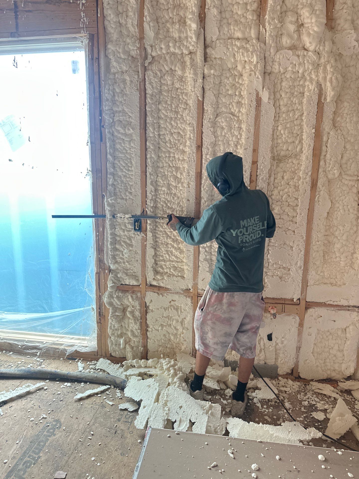 Full encapsulation open cell foam Dallas TX by Apex Insulation Solutions