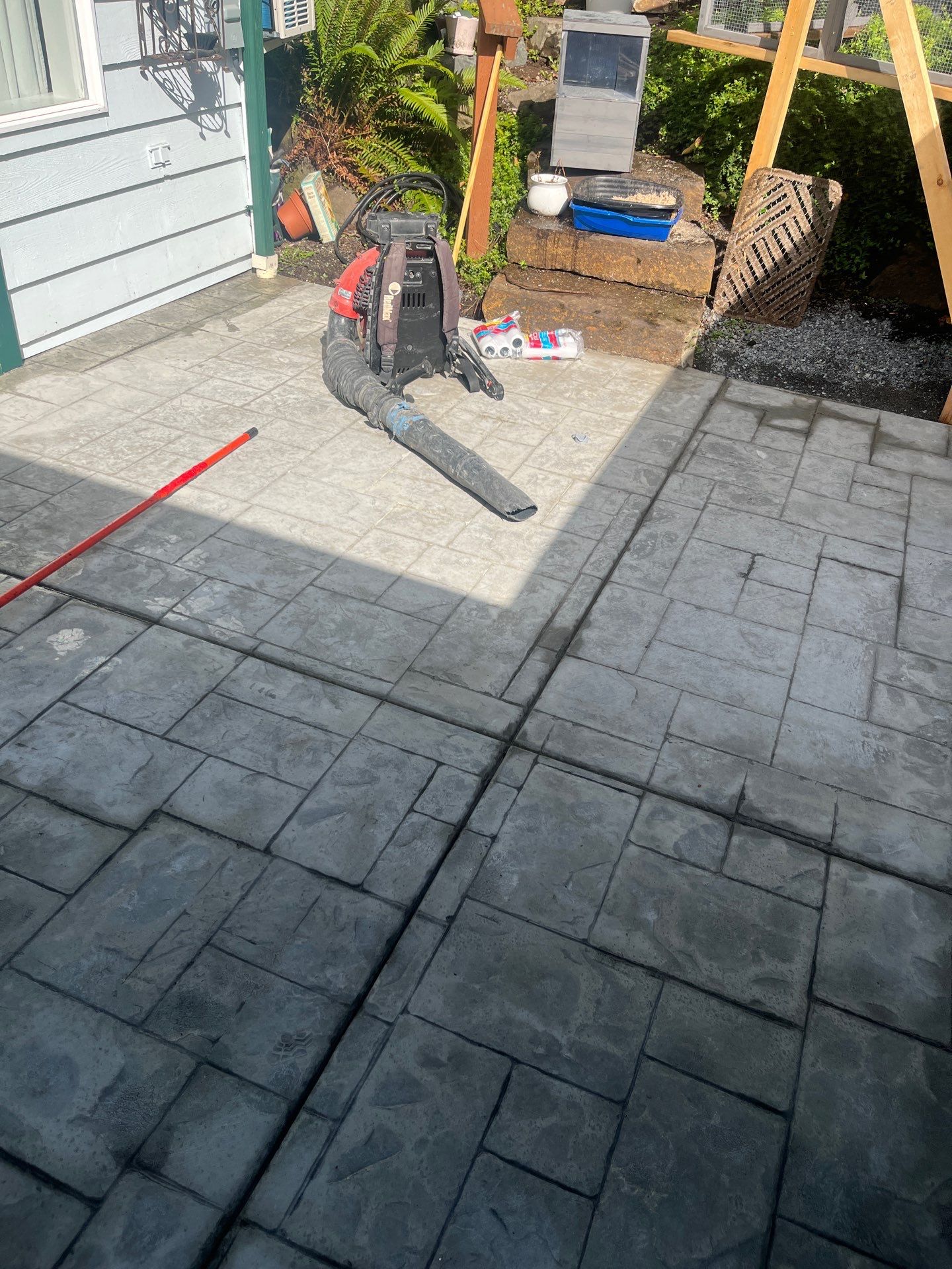 Stamped Concrete Patio and Driveway | Edmonds  by Jireh Asphalt & Concrete Inc 