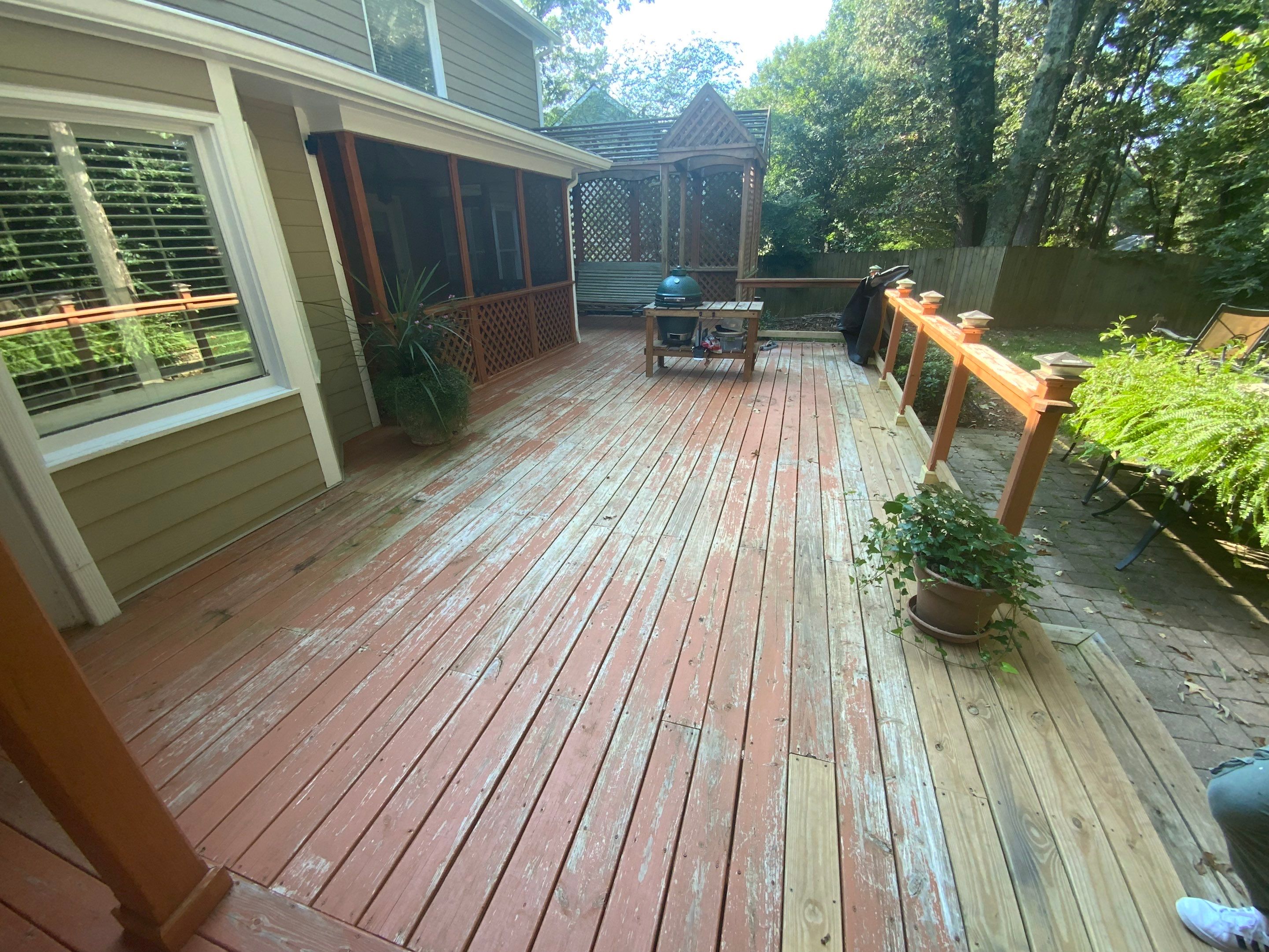 Comprehensive Deck and Screened Porch Staining in Marietta by Swift Home Renovations