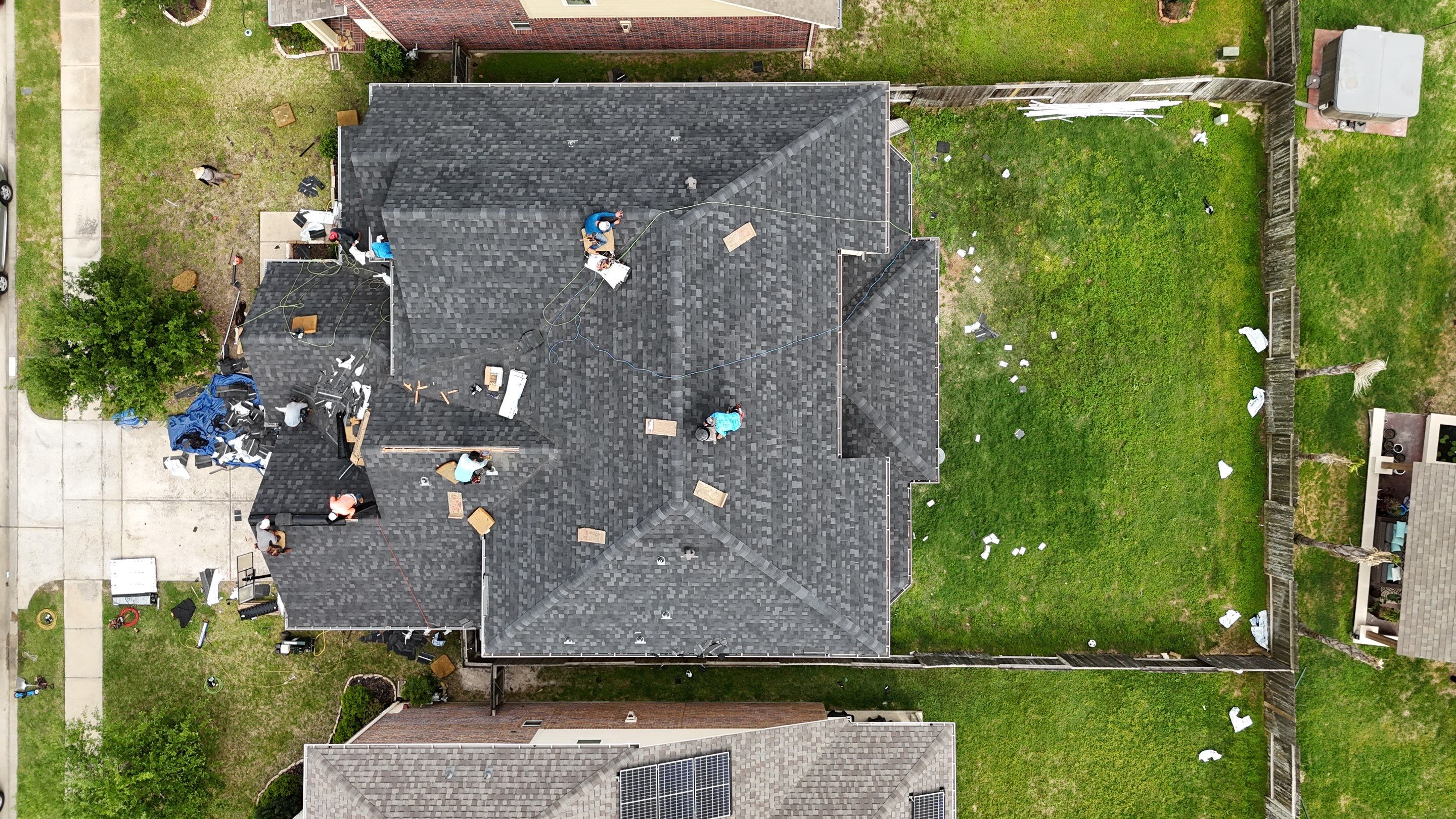 Residential Roofing Installation using IKO Dynasty by Core Four Roofing