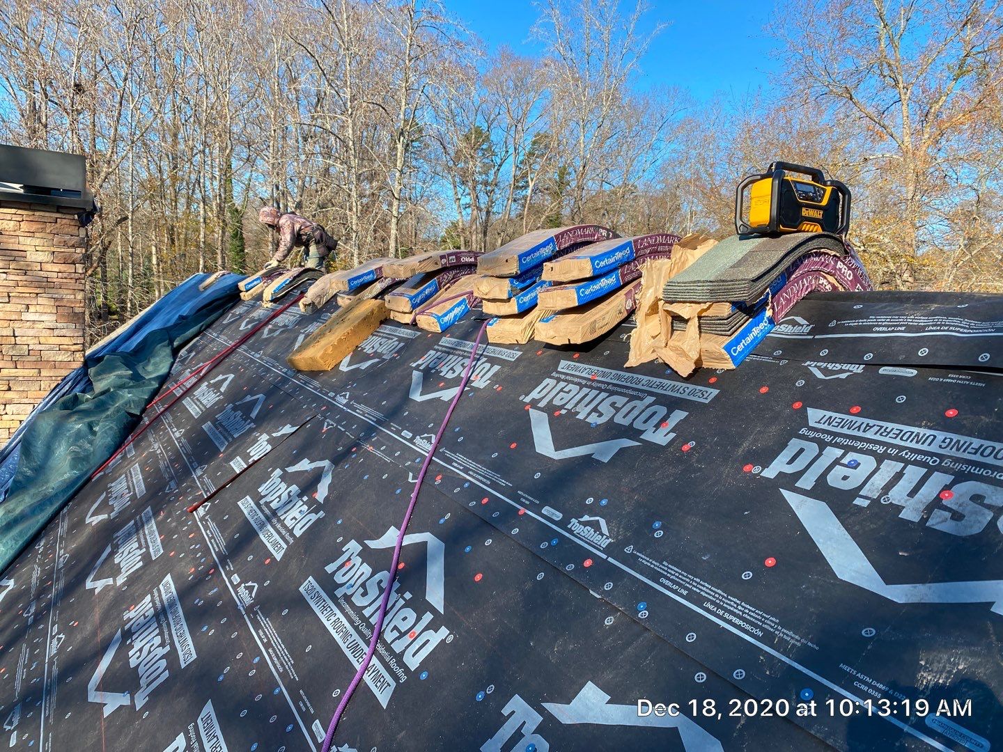 Residential Roofing Installation in Spartanburg, SC using Ceartainteed Landmark Architectural Shingles by Property Assessment