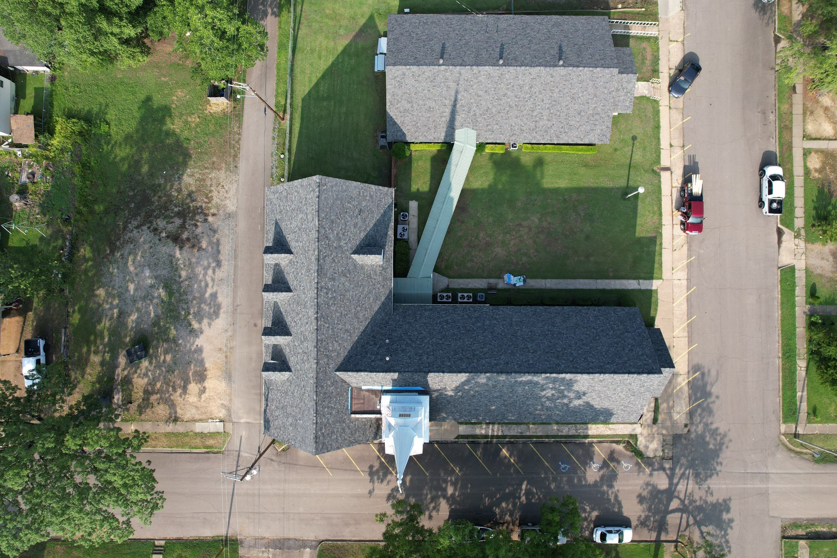 Church Reroof: 40 Year Impact Rated Architectural Shingles by Hostetler Roofing