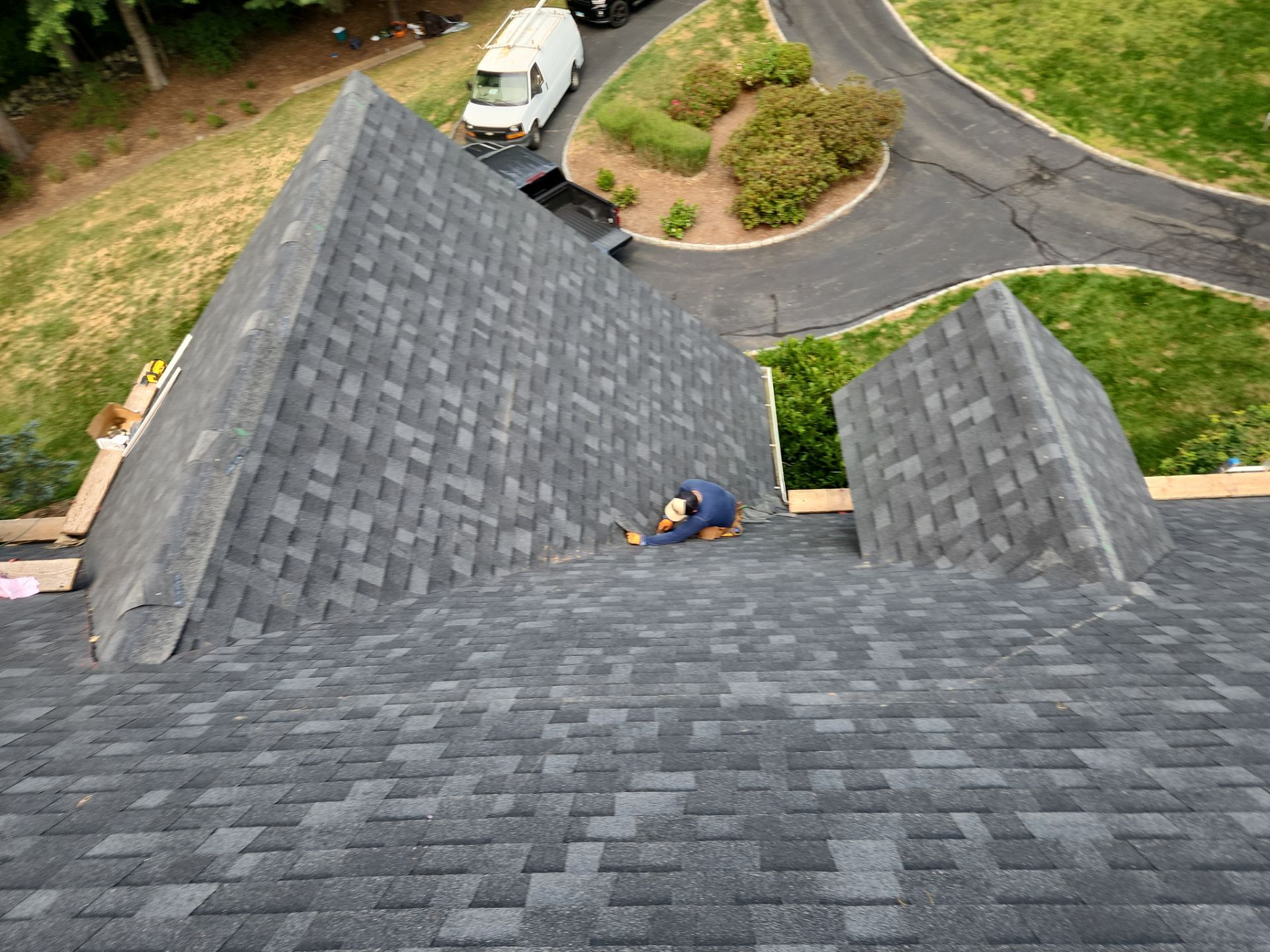 Residential Roofing Installation using Owens Corning TruDefinition Duration - Onyx Black by A Plus Exterior