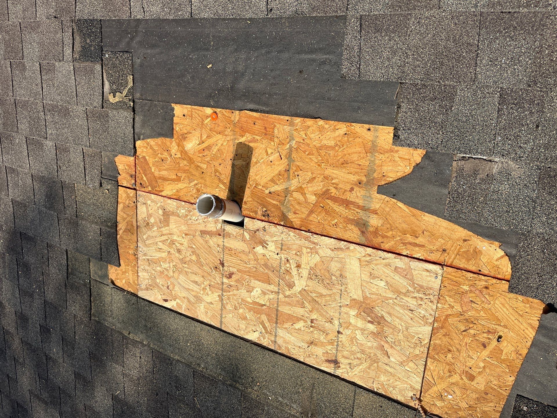 Hail Damage using Owen's Corning Duration (Lifetime) Shingles by Roof Repair Company