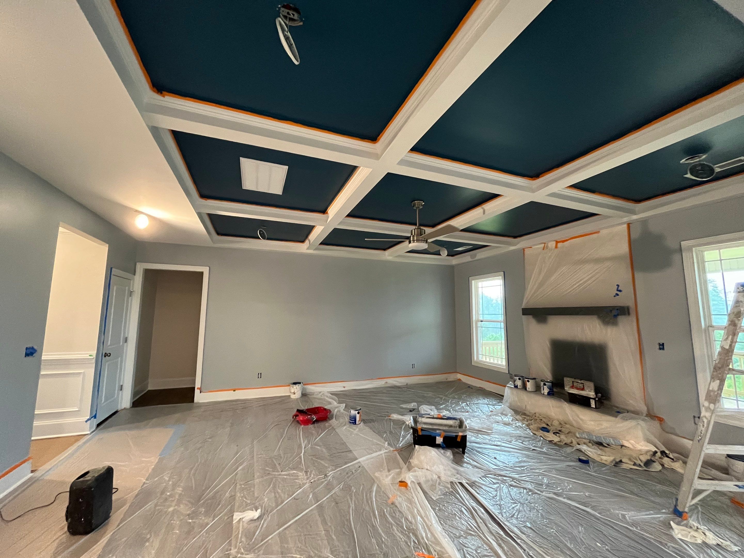Interior Paint and Bamboo Flooring Install by Thompson Industrial