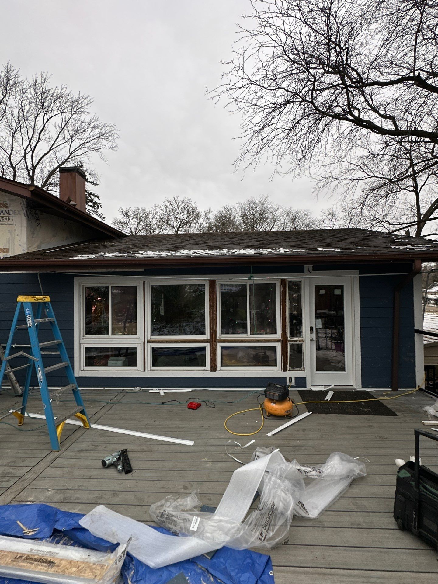Siding Installation using LP Smartside  by Perfect Exteriors Inc. 