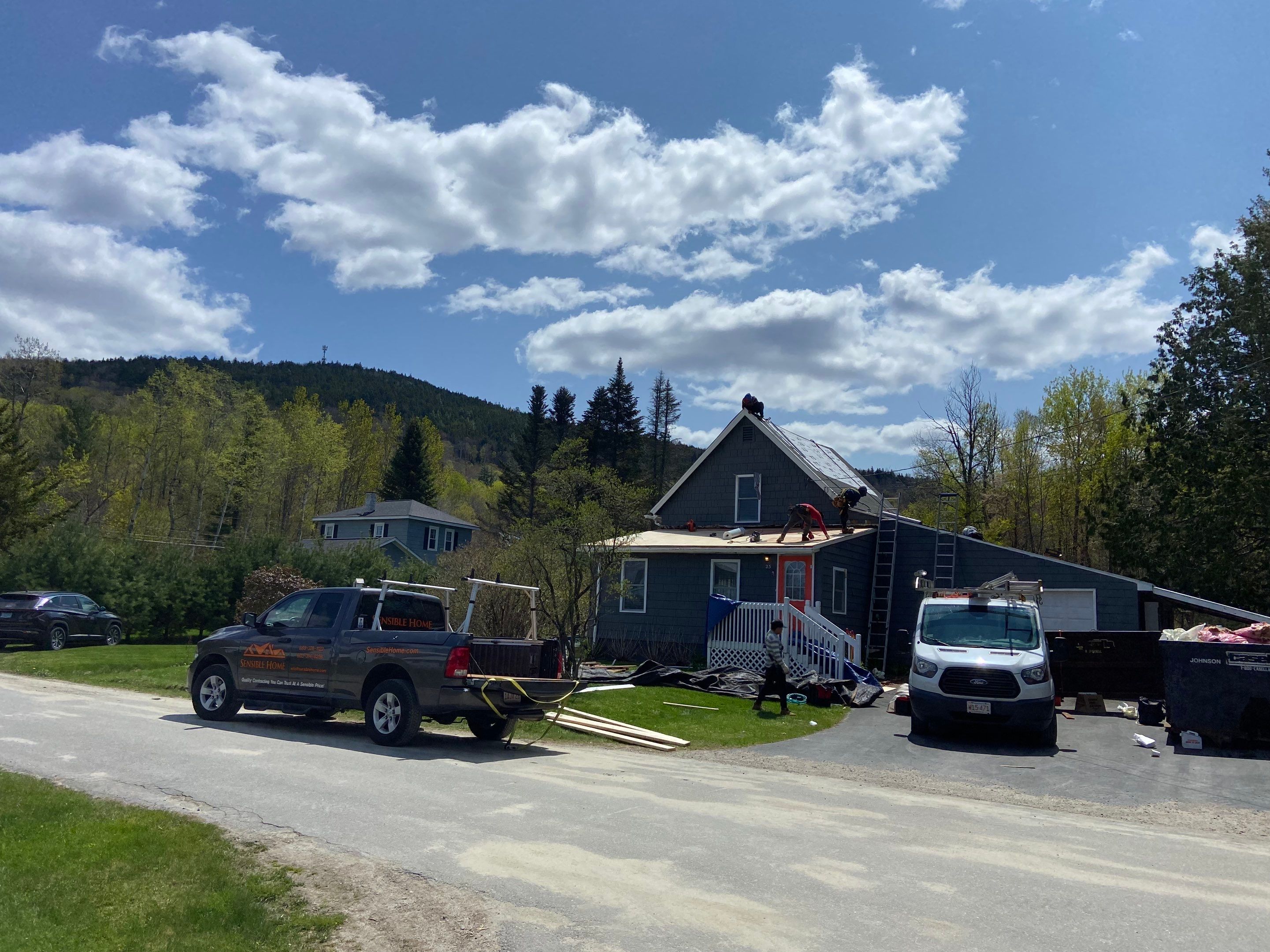 Residential Roofing Installation using GAF Timberline HDZ by Sensible Home Solutions