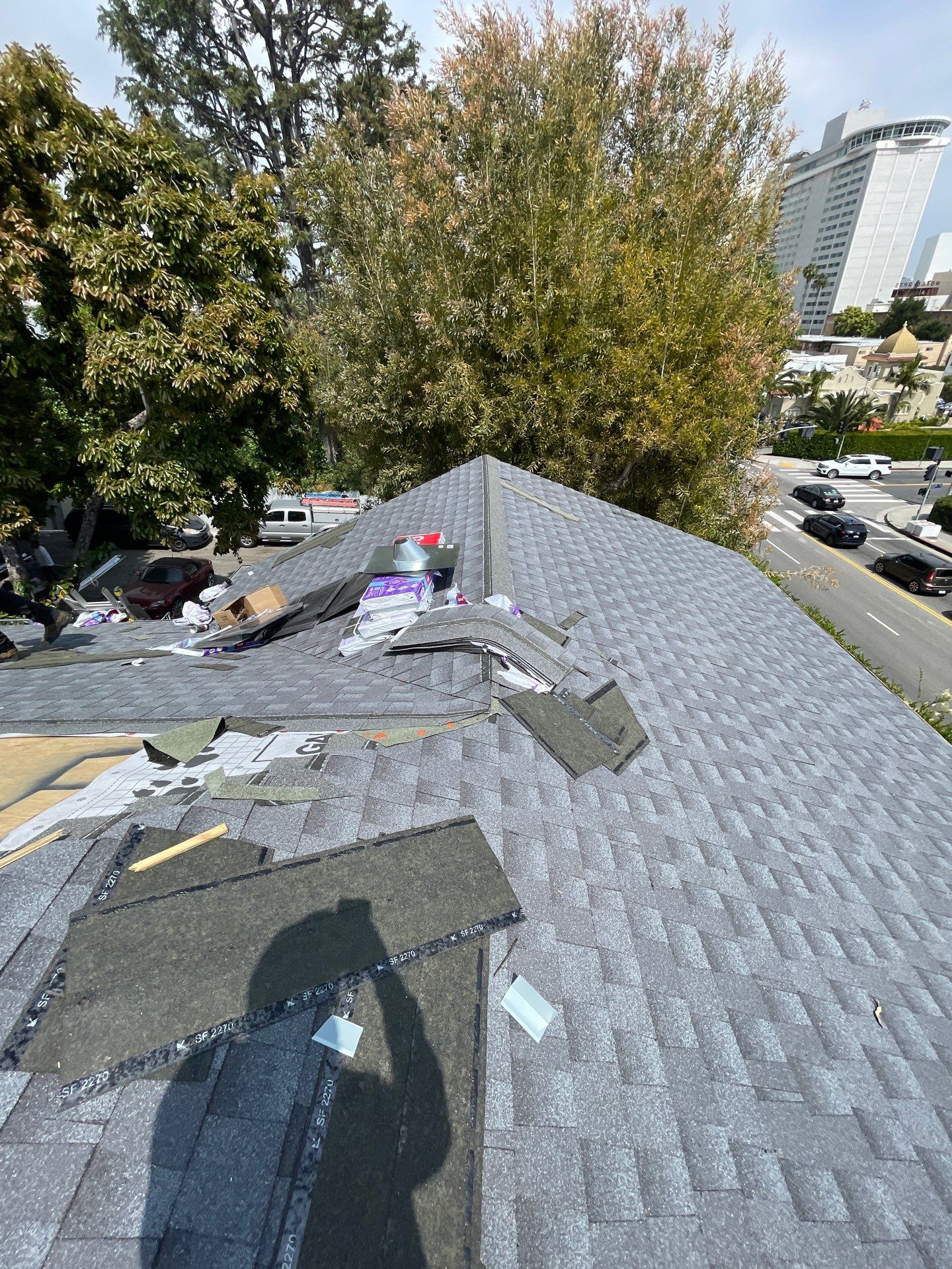 Roof Replacement at the Magic Castle Hotel- Los Angeles, CA 90028 by Epic Roof Replacement