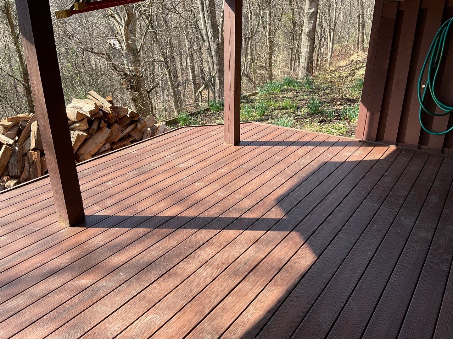 Deck Installation using New Composite Deck Board by Alpha Design Services