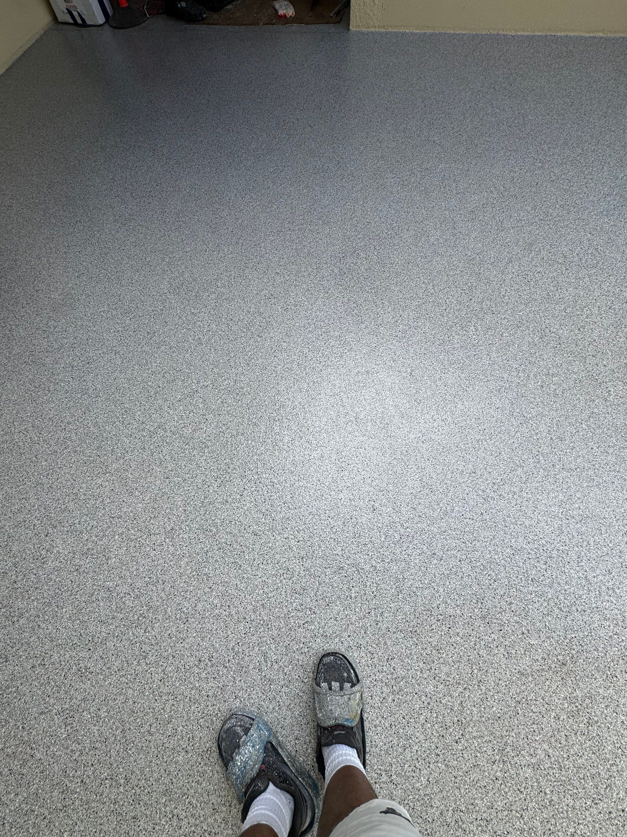 Patio Upgrade with Coyote Flake by Performance Floors & Coating