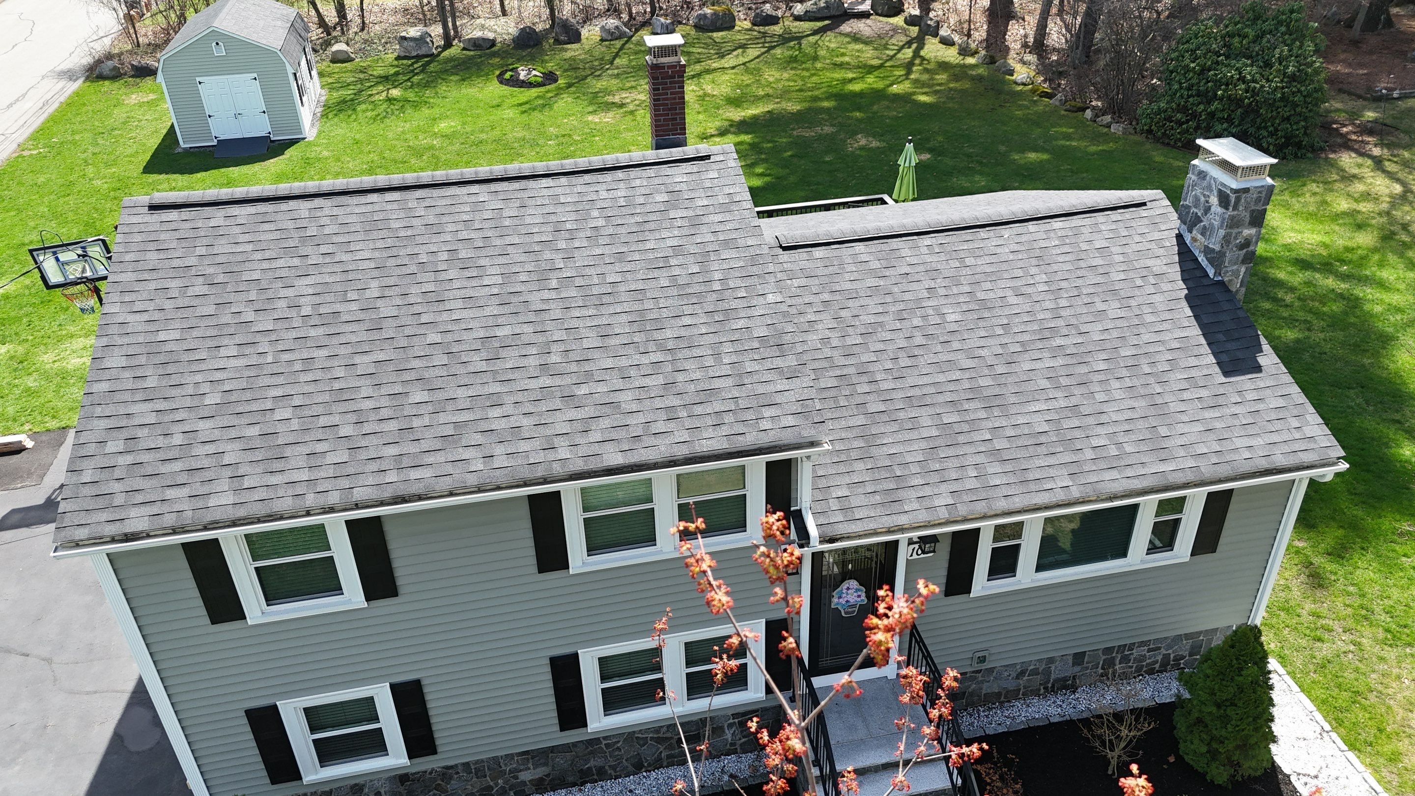 Roof Replacement + Metal Valleys + Snow Belt + Skylights — Carlisle, MA by Mighty Dog Roofing of Greater Middlesex County