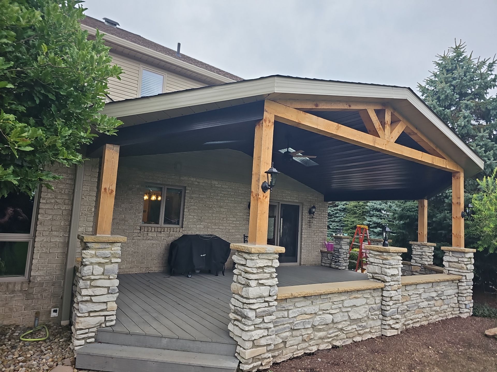 Strasburg Ohio Deck Roof Installation by Pine Ridge Roofing LLC