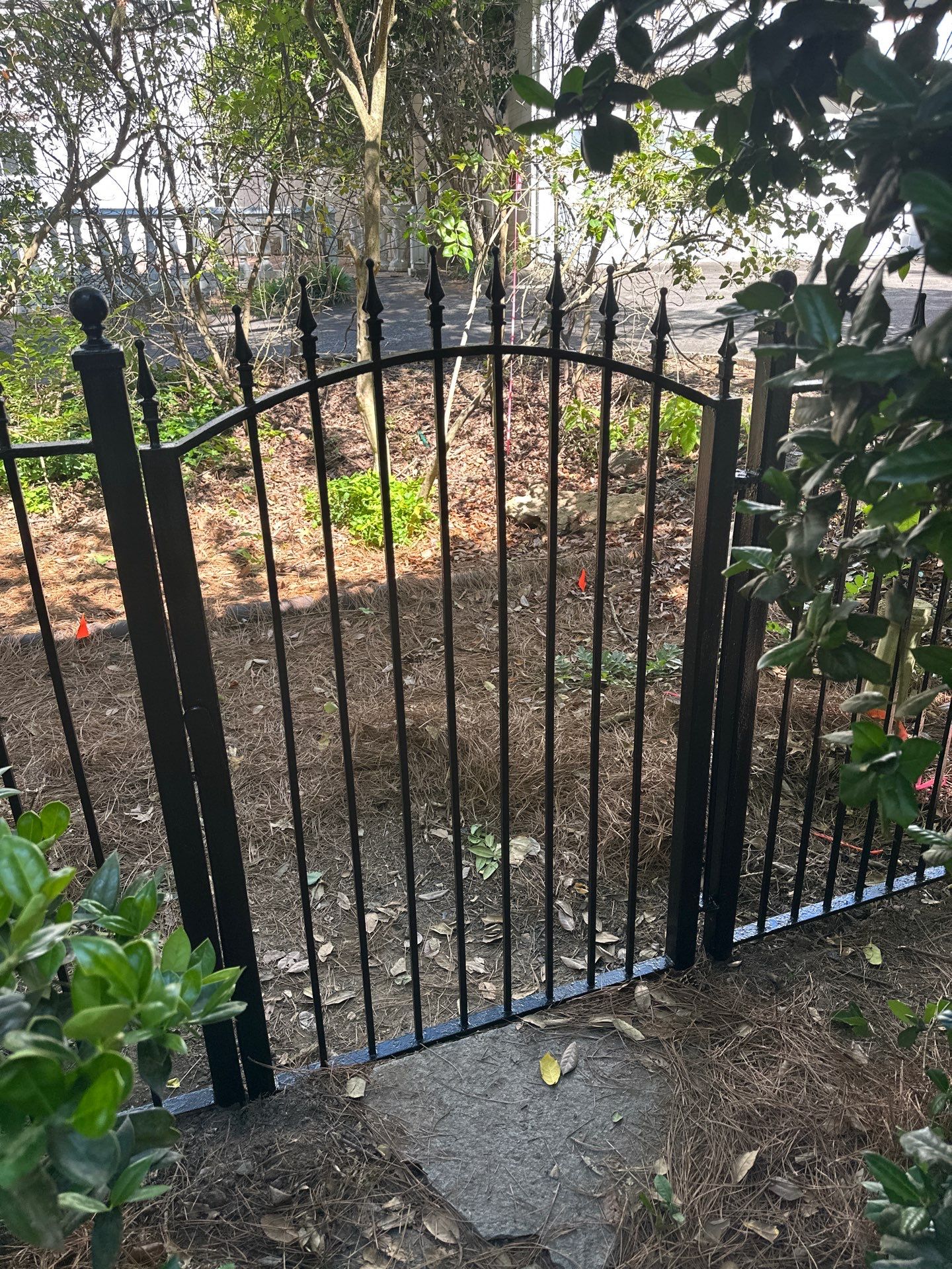 Rear Exterior Upgrade: Railings, Fence, and Stucco Column Restoration by Atlanta's Paint Doctor