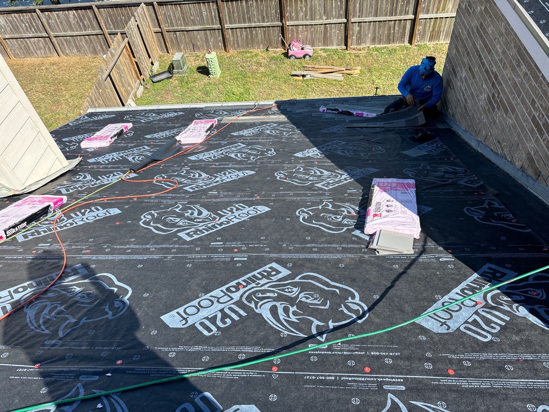 Residential Roofing Installation using Owen's Corning Duration (Lifetime) Shingles by Roof Repair Company