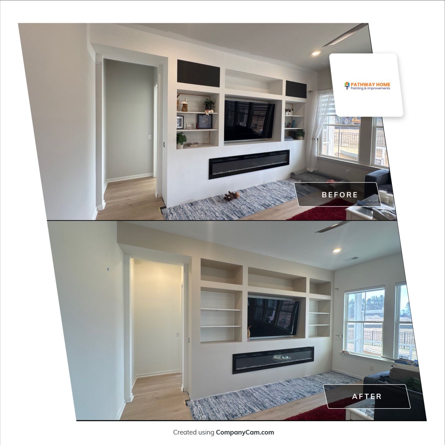 Another fresh interior transformation underway in Summerville 🎨 by Pathway Home Painting & Improvements