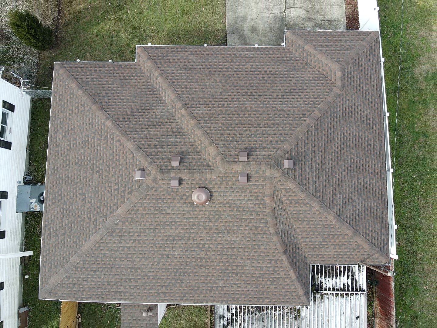 Residential Roofing Installation using GAF TImberline HDZ Hickory by Rainstoppers Roofing
