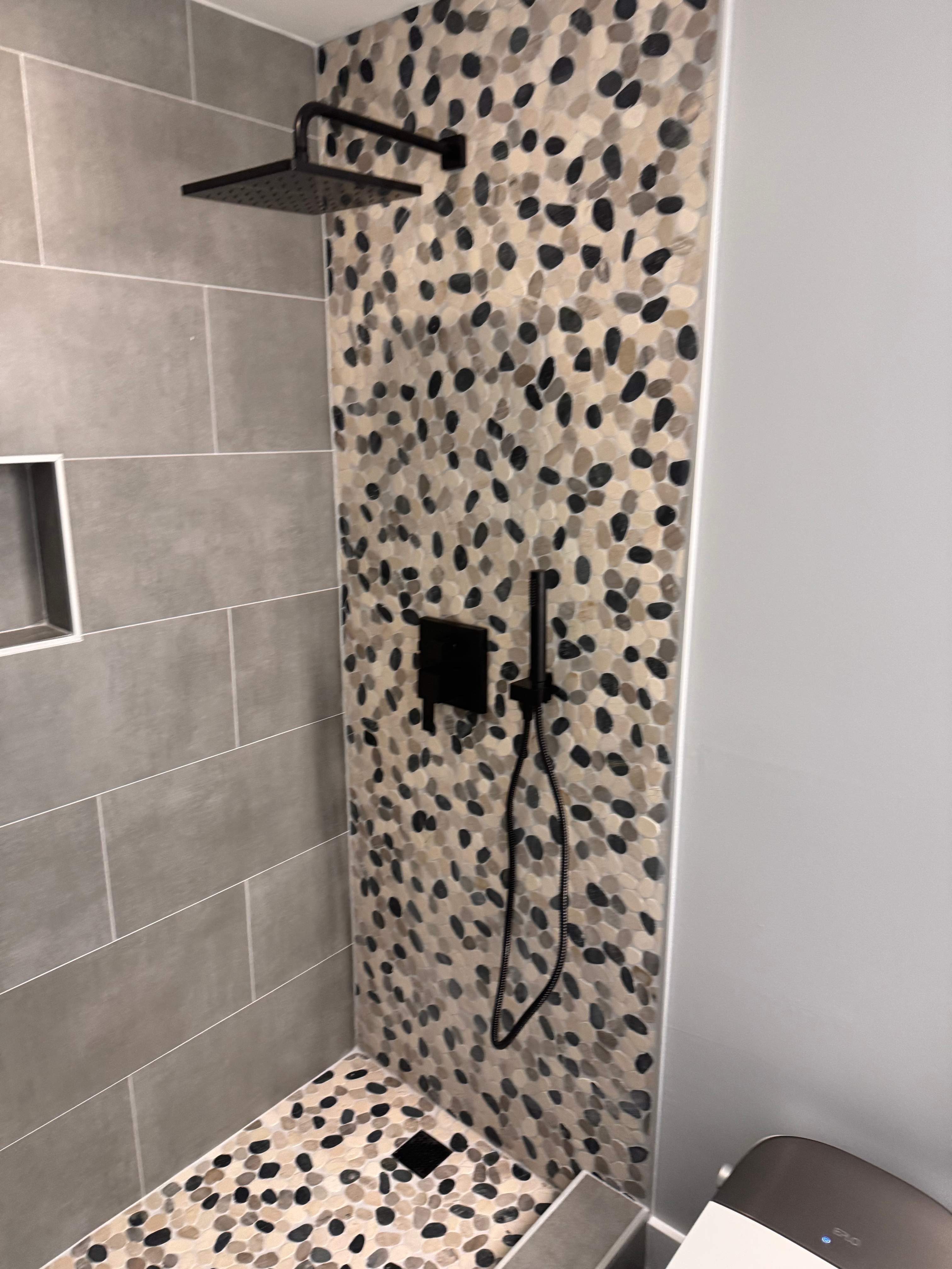 Basement bathroom renovation by Prudencio