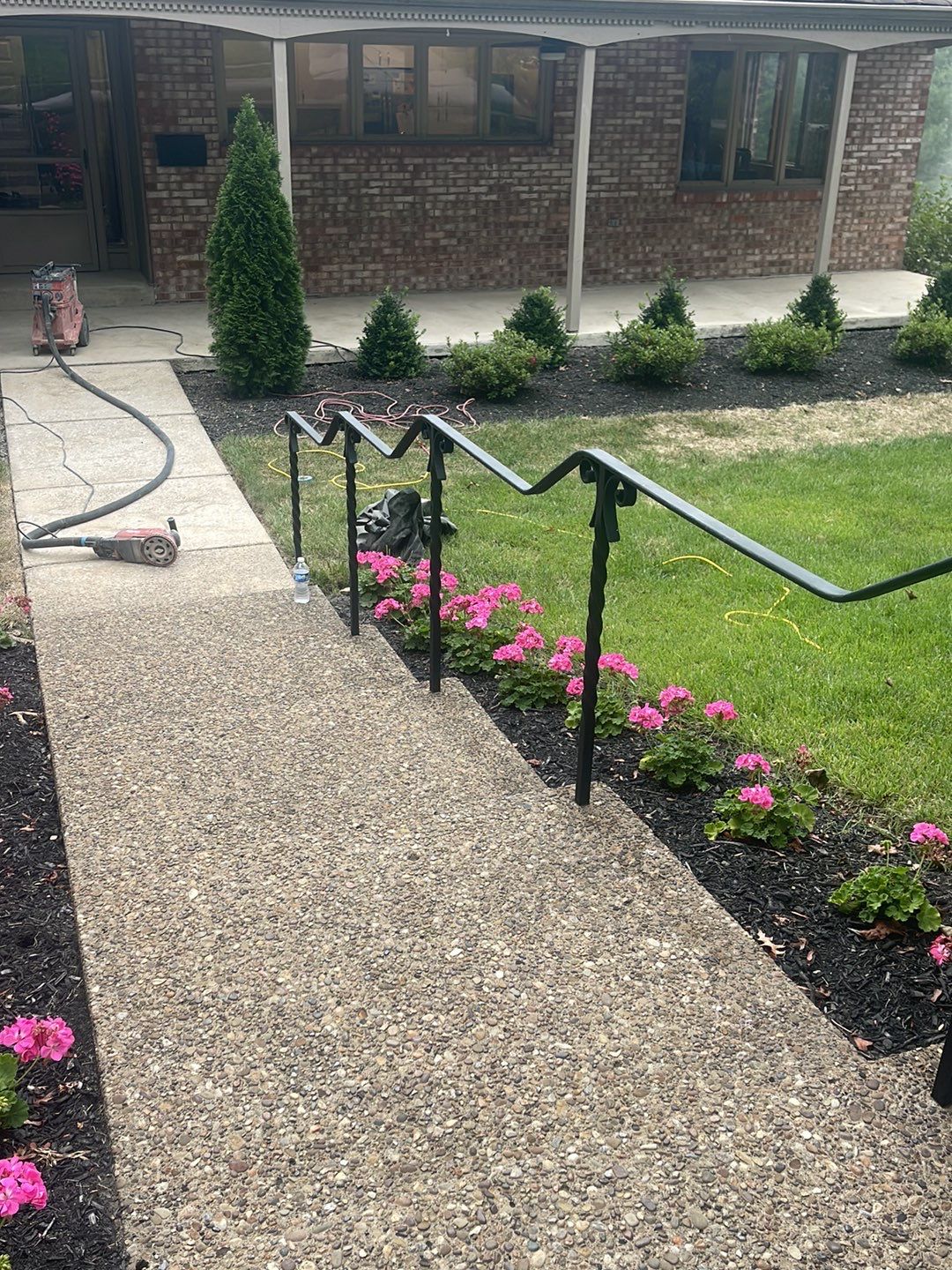 Twilight Garage, Walkway and Porch Project in Pittsburgh by Floors in a Day, Inc