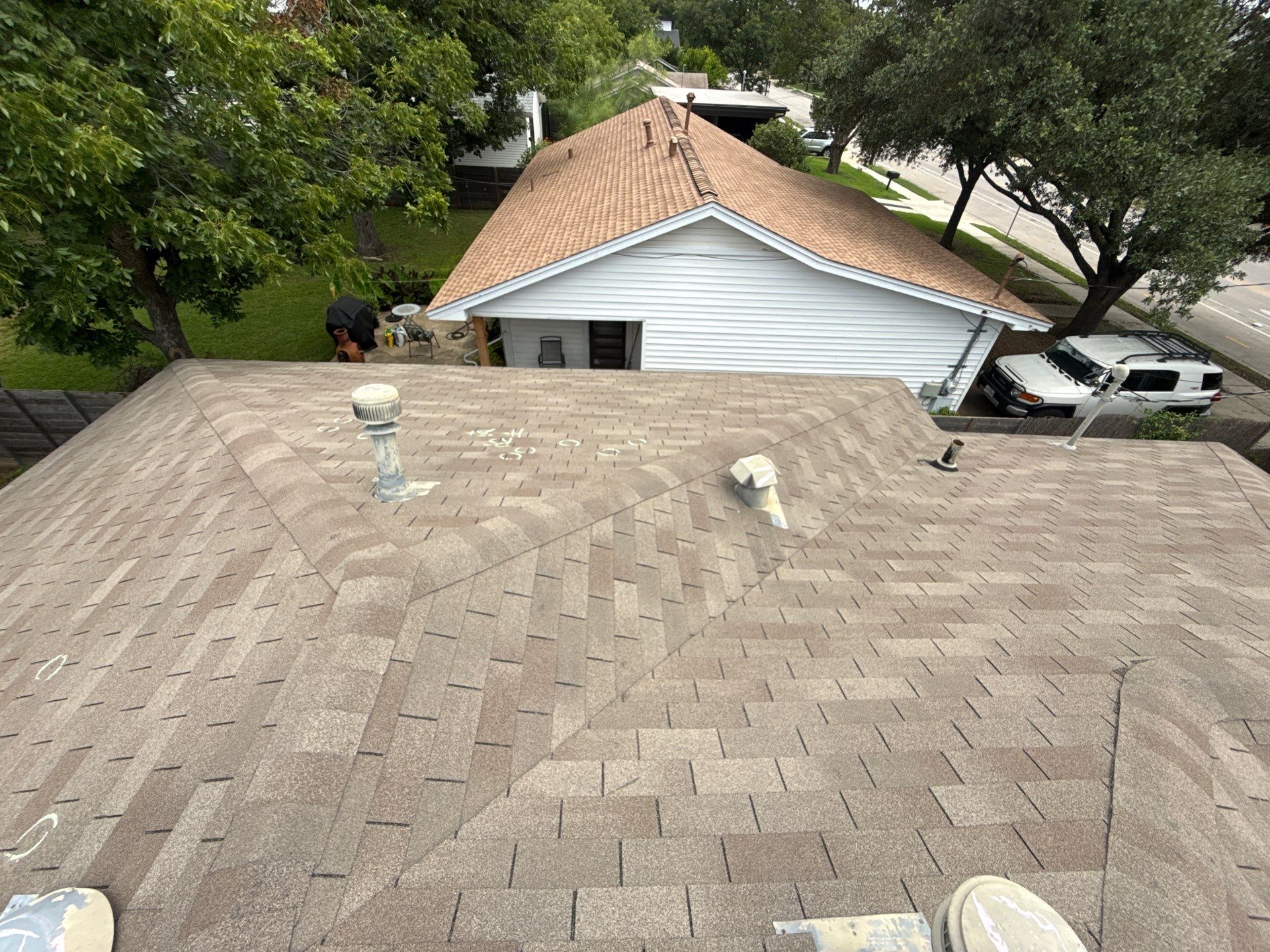 Residential Roof Replacement using GAF - HDZ - Charcoal by Action Exteriors Austin
