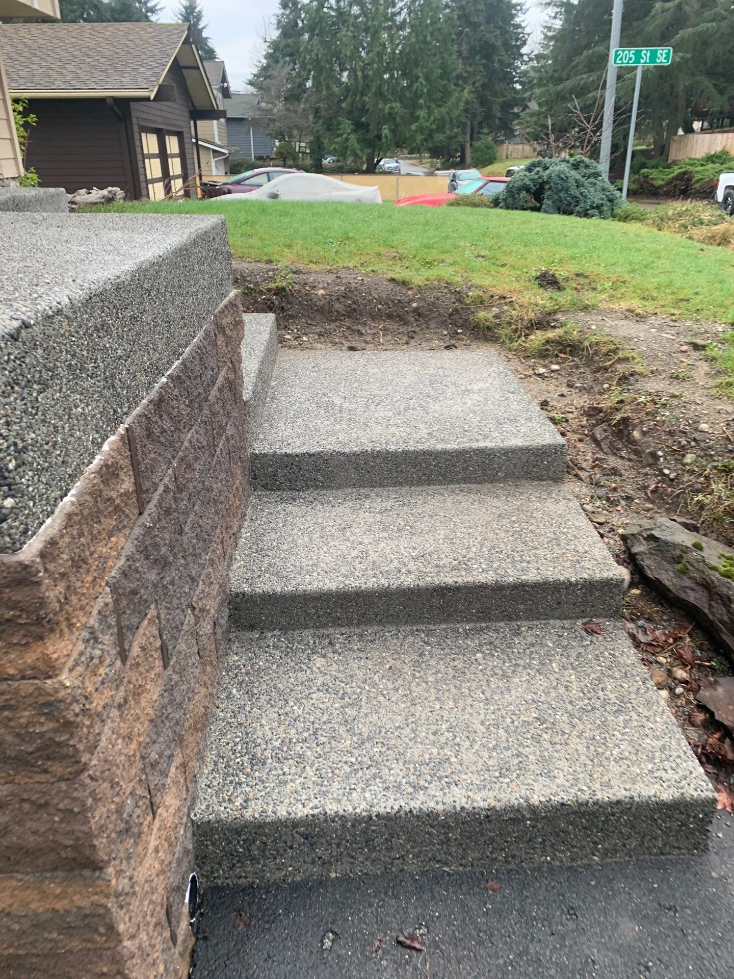 Concrete Front Stair Repair | Bothell  by Jireh Asphalt & Concrete Inc 