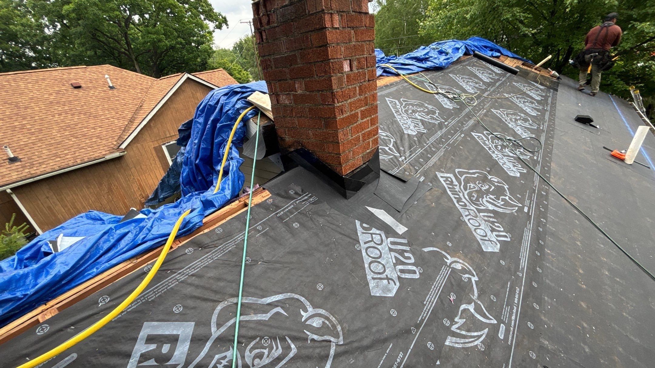 Roof Replacement using Owens Corning Onyx Black by 180 Contractors